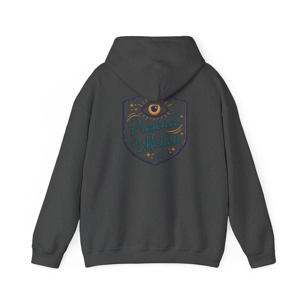 Presence in Motion Hoodie - Minimal Monogram Pullover