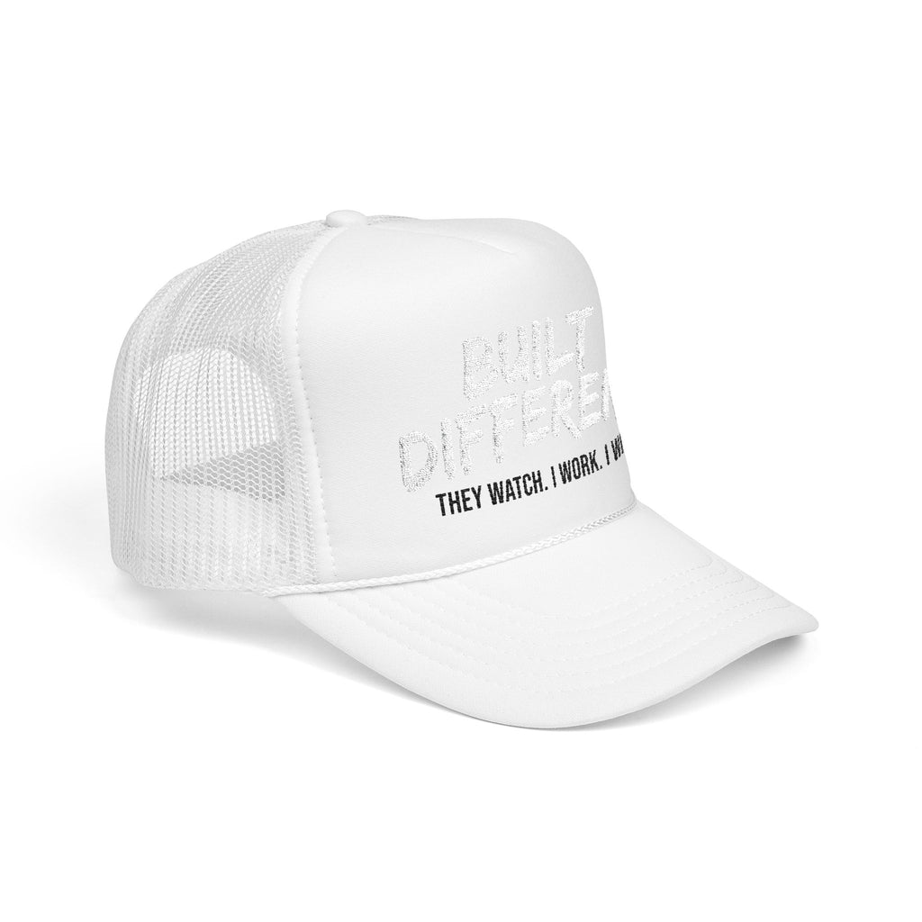 Trucker Hat — "Built Different" Foam Mesh Cap