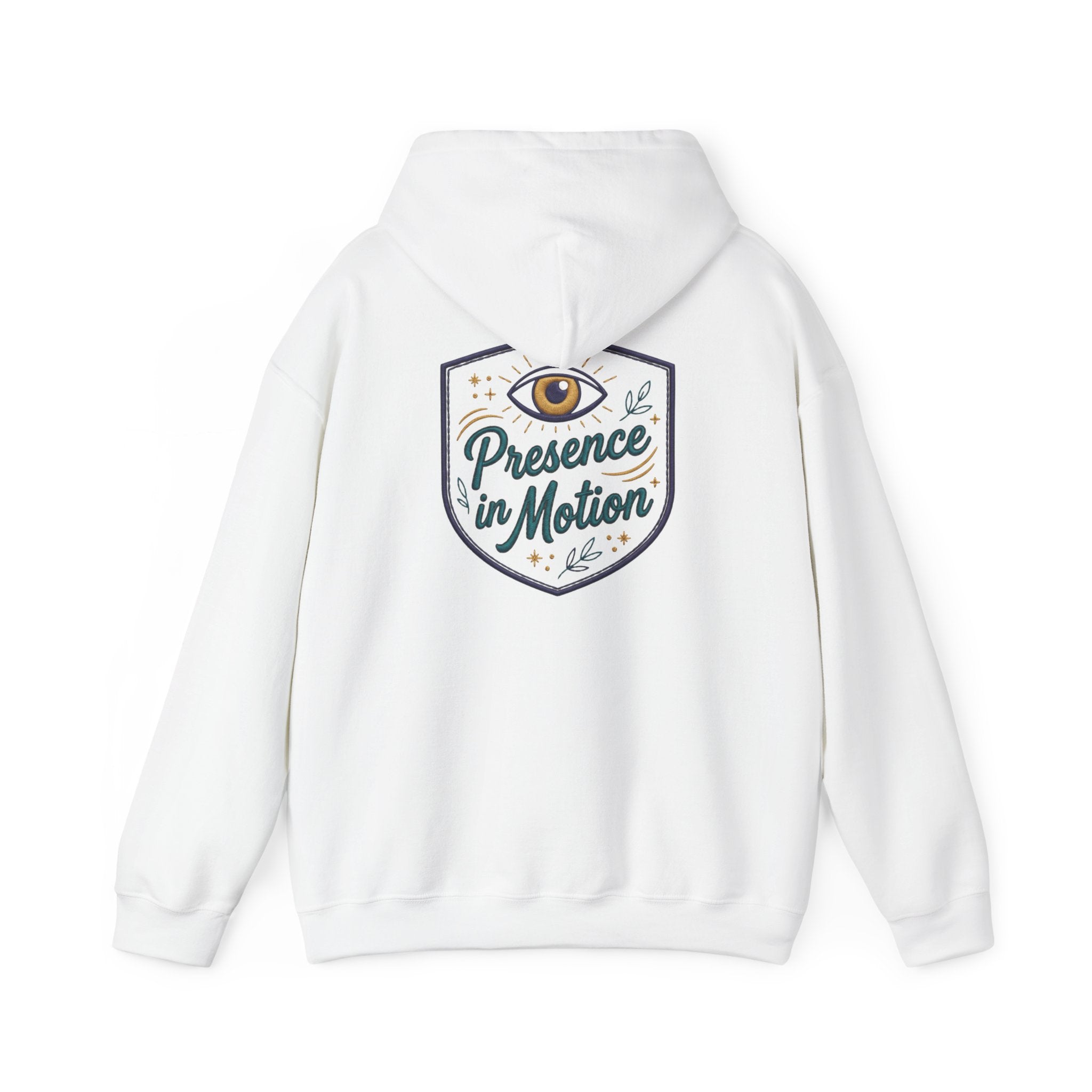 Presence in Motion Hoodie - Minimal Monogram Pullover