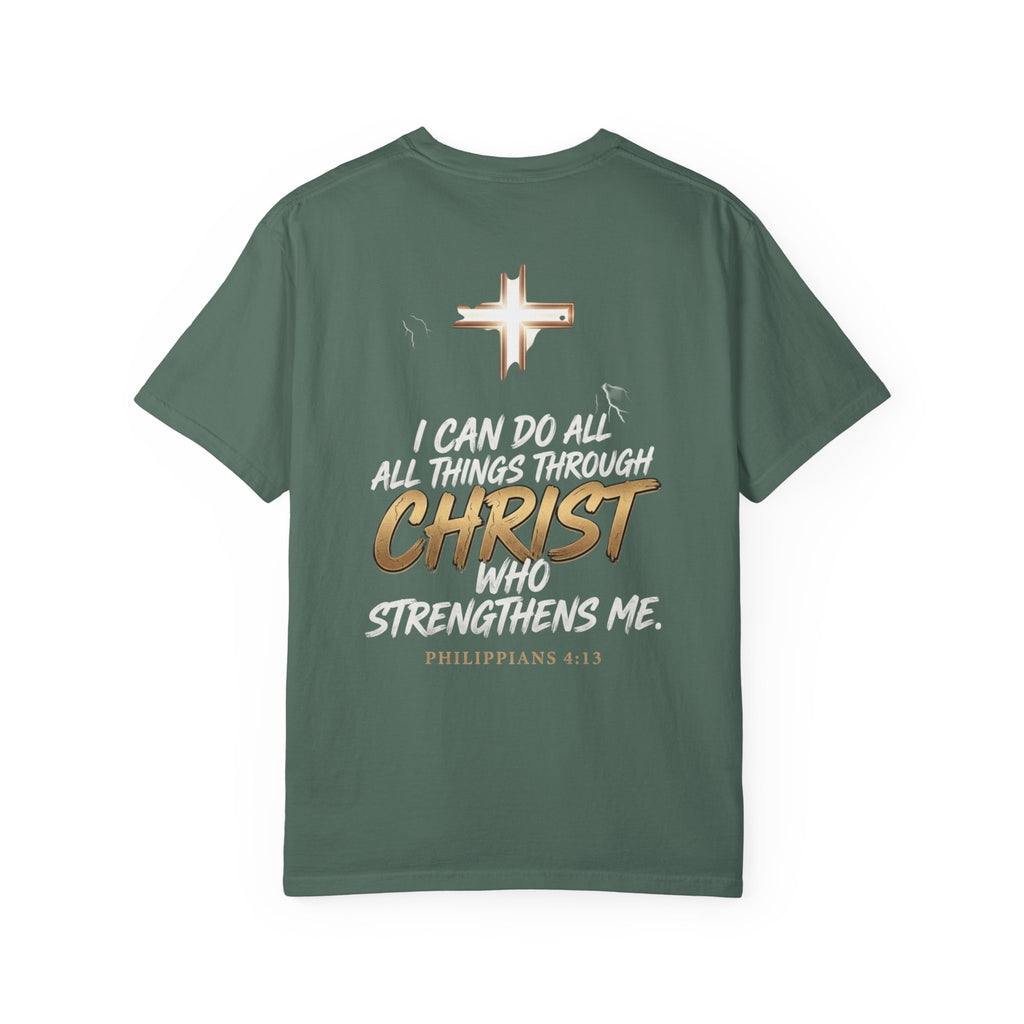 Christian 'Overcome' Graphic T-Shirt — Philippians Faith Tee