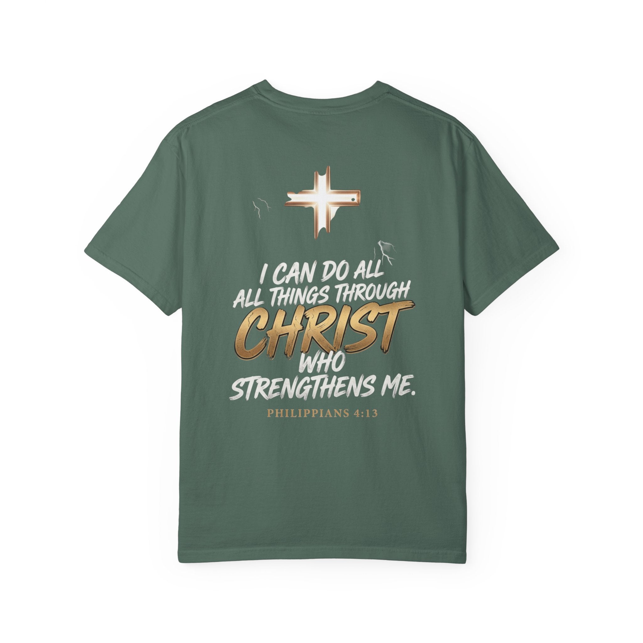 Christian 'Overcome' Graphic T-Shirt — Philippians Faith Tee