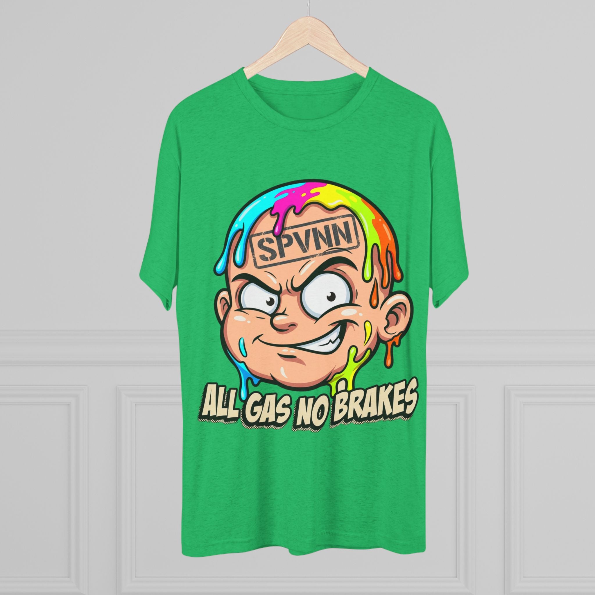 All Gas No Brakes Colorful Drip Graphic Tee