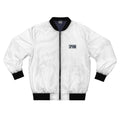 SPVNN Logo Bomber Jacket — Men's White Streetwear Bomber