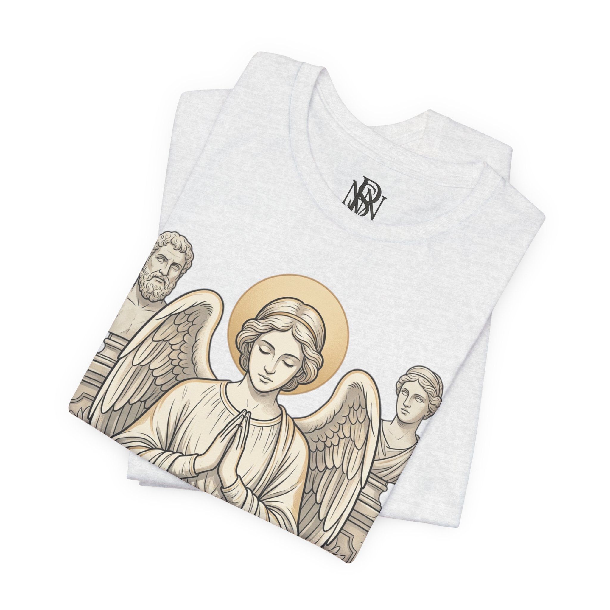 Faith Over Fear Tee — Angel Wings Christian Graphic T-Shirt