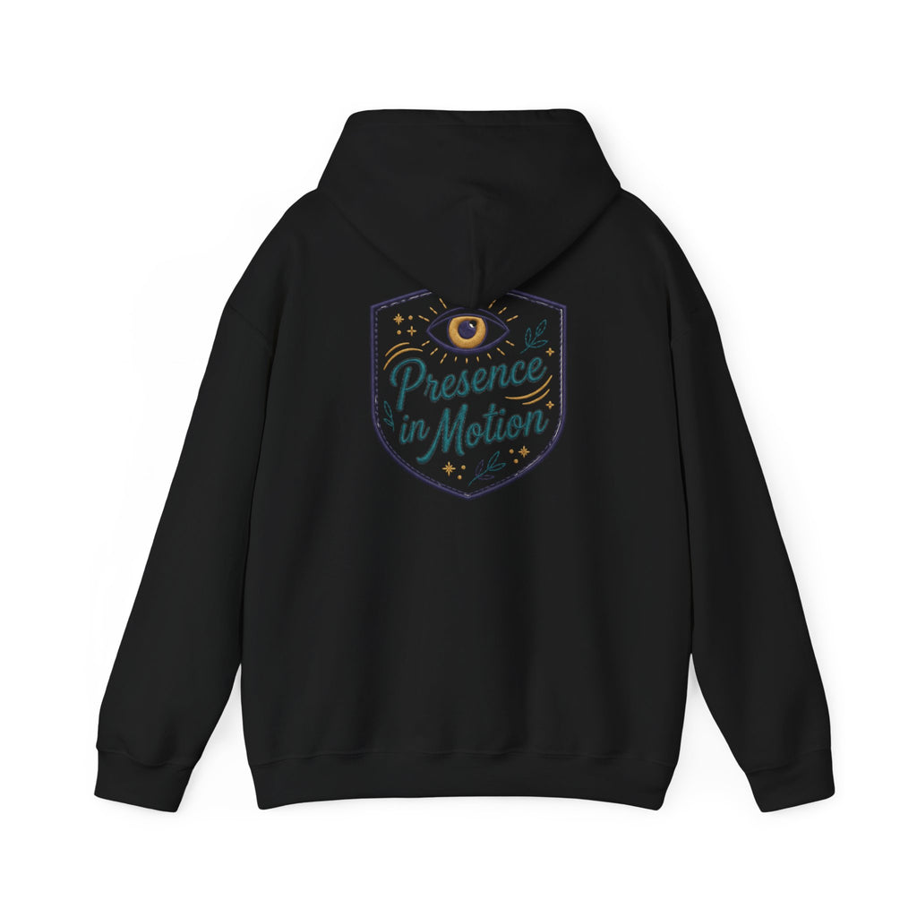 Presence in Motion Hoodie - Minimal Monogram Pullover