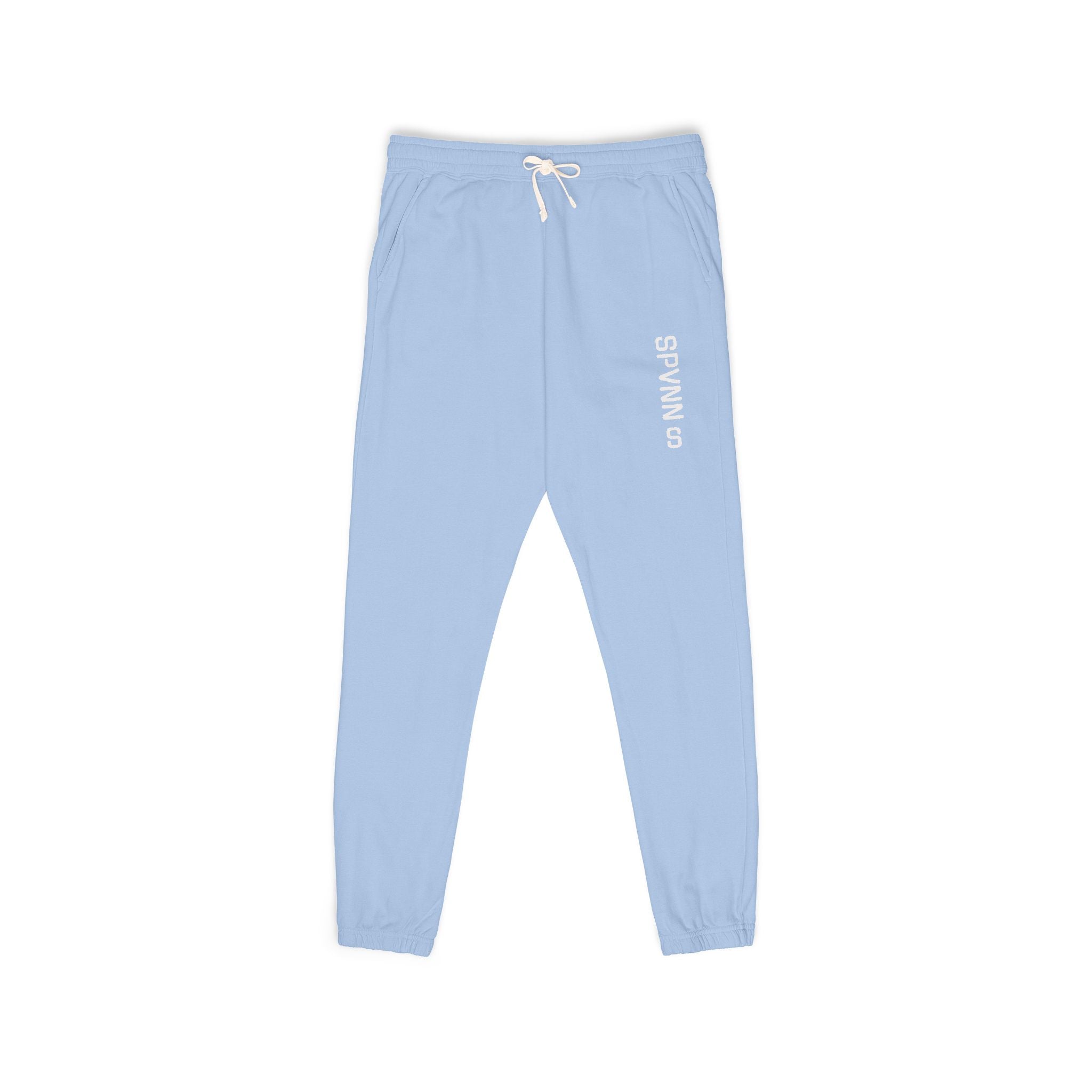 SPVNN Garment-Dyed Fleece Sweatpants — 'Survival of' Side Print
