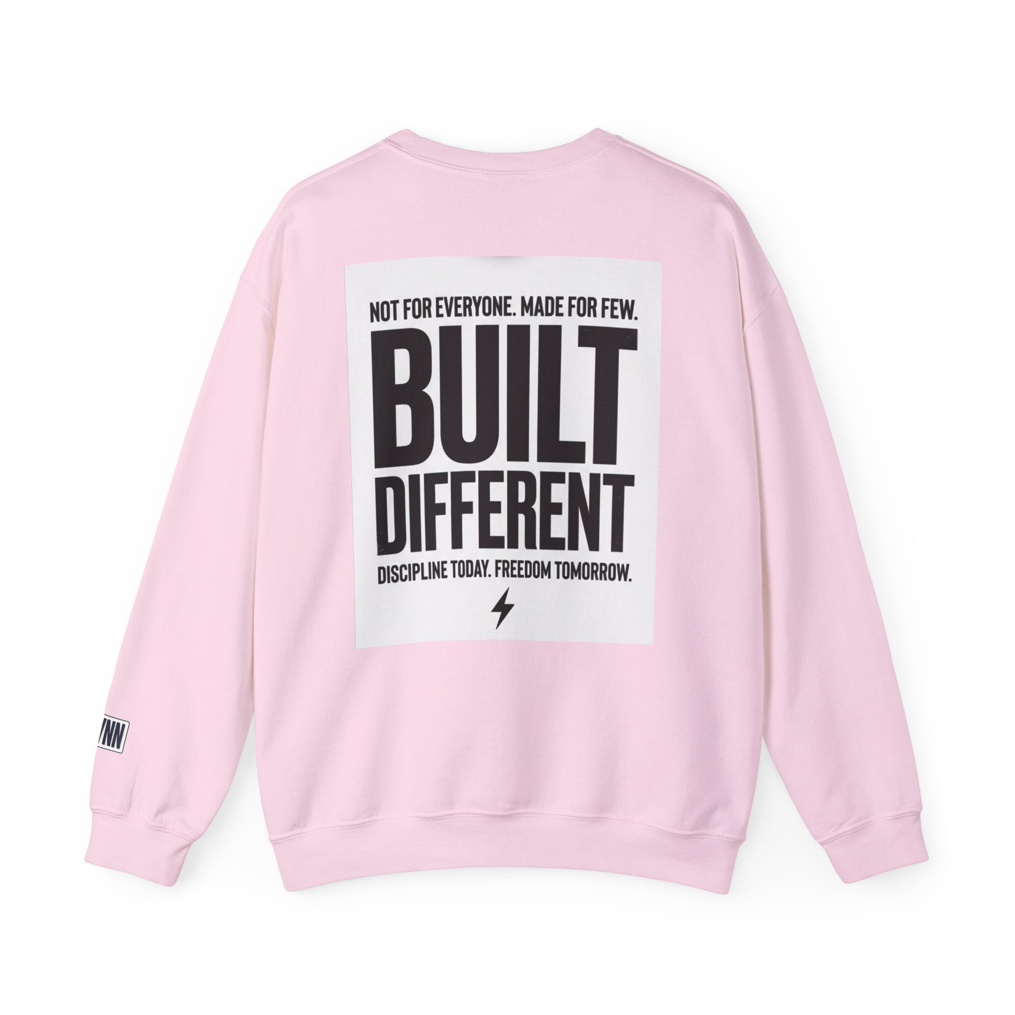 Built Different Crewneck Sweatshirt — "They Watch. I Work. I Win." Motivational Pullover