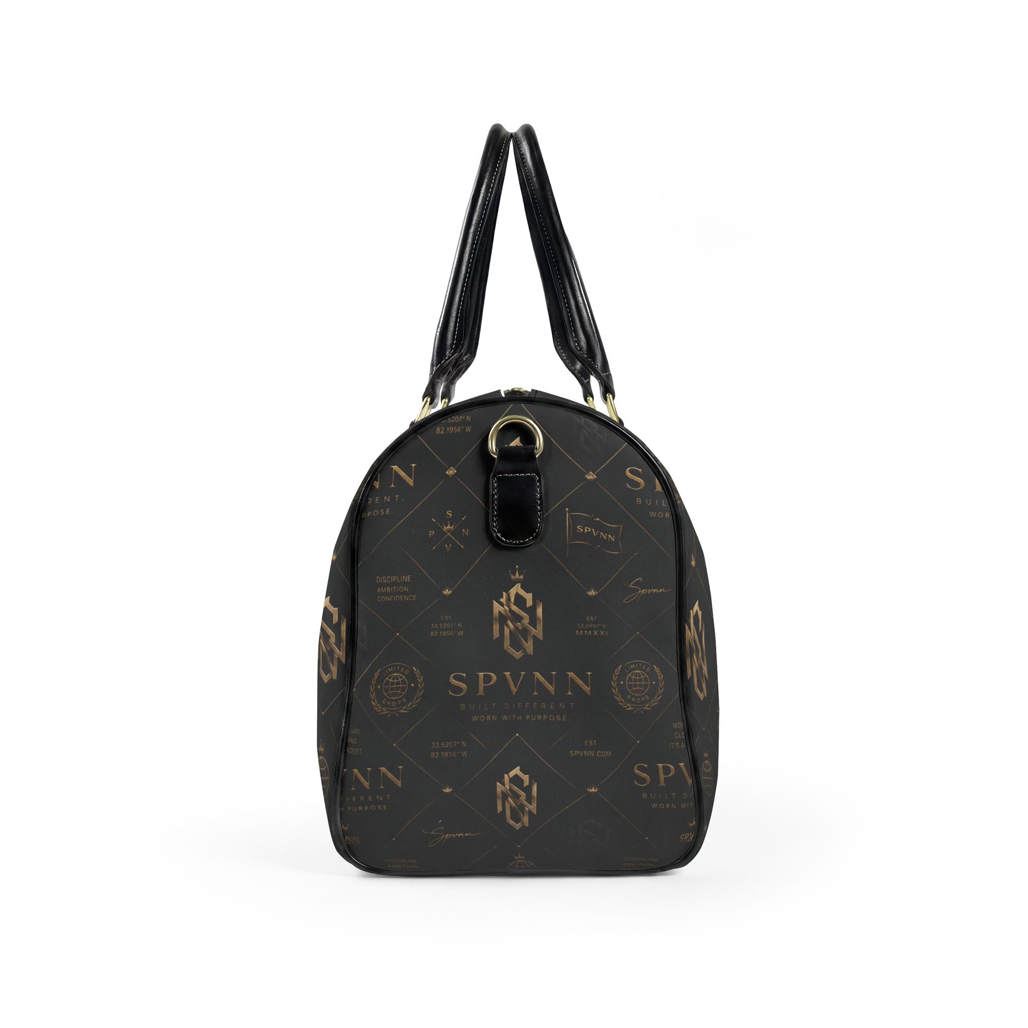 Faux Leather Travel Bag