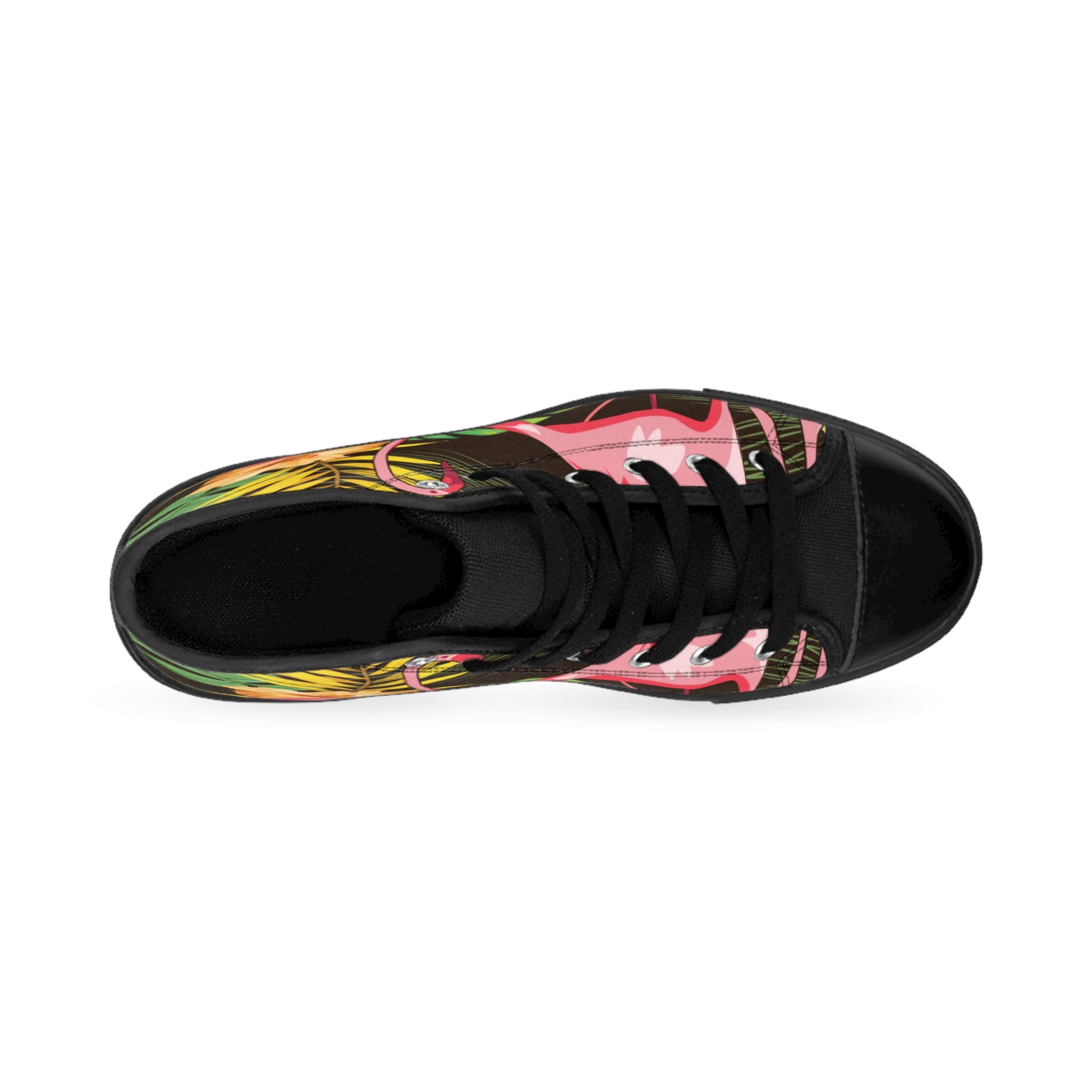 Tropical Flamingo High-Top Sneakers