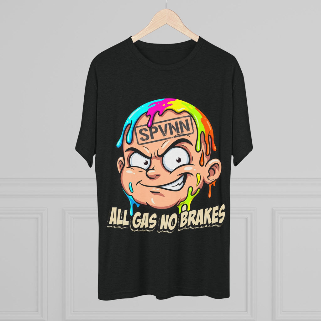 All Gas No Brakes Colorful Drip Graphic Tee