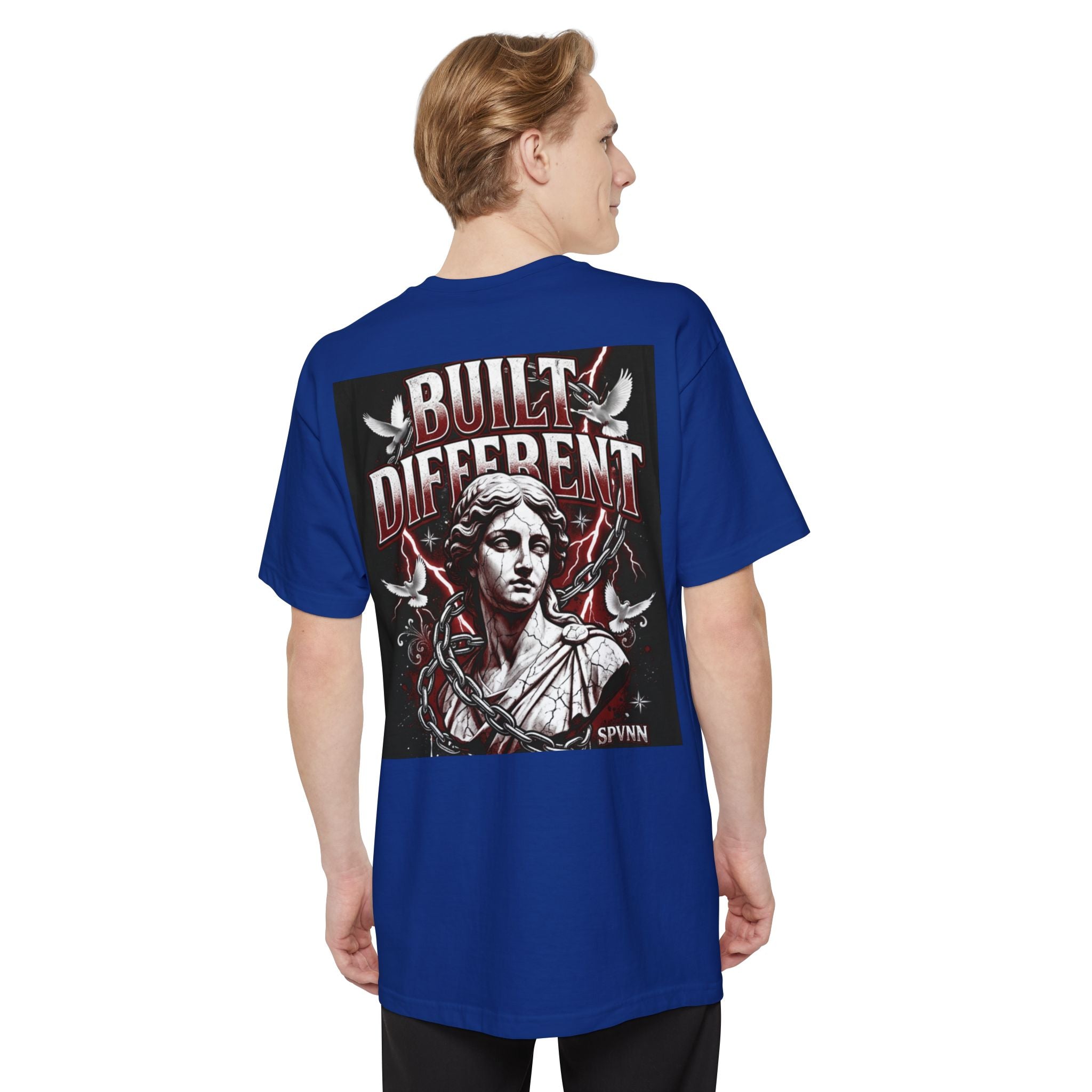 SPVNN Built Different Statue Graphic Tee — Vintage Gothic Streetwear