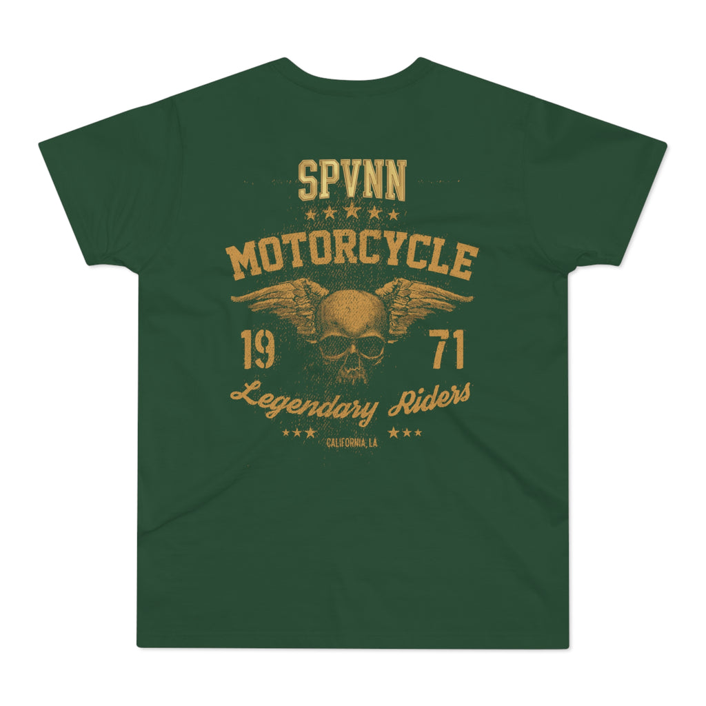 Motorcycle Skull T-Shirt — Vintage Biker Graphic Tee