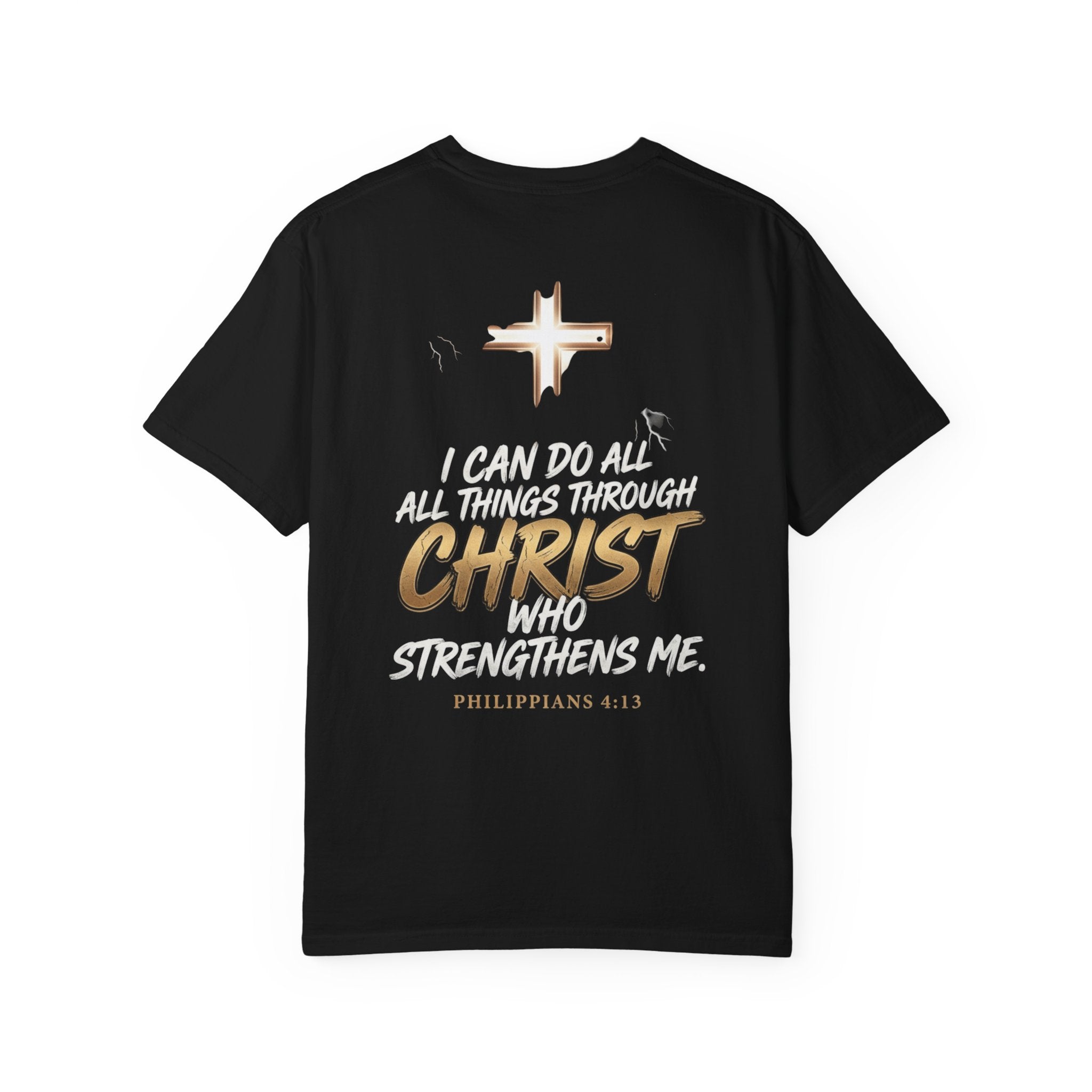 Christian 'Overcome' Graphic T-Shirt — Philippians Faith Tee