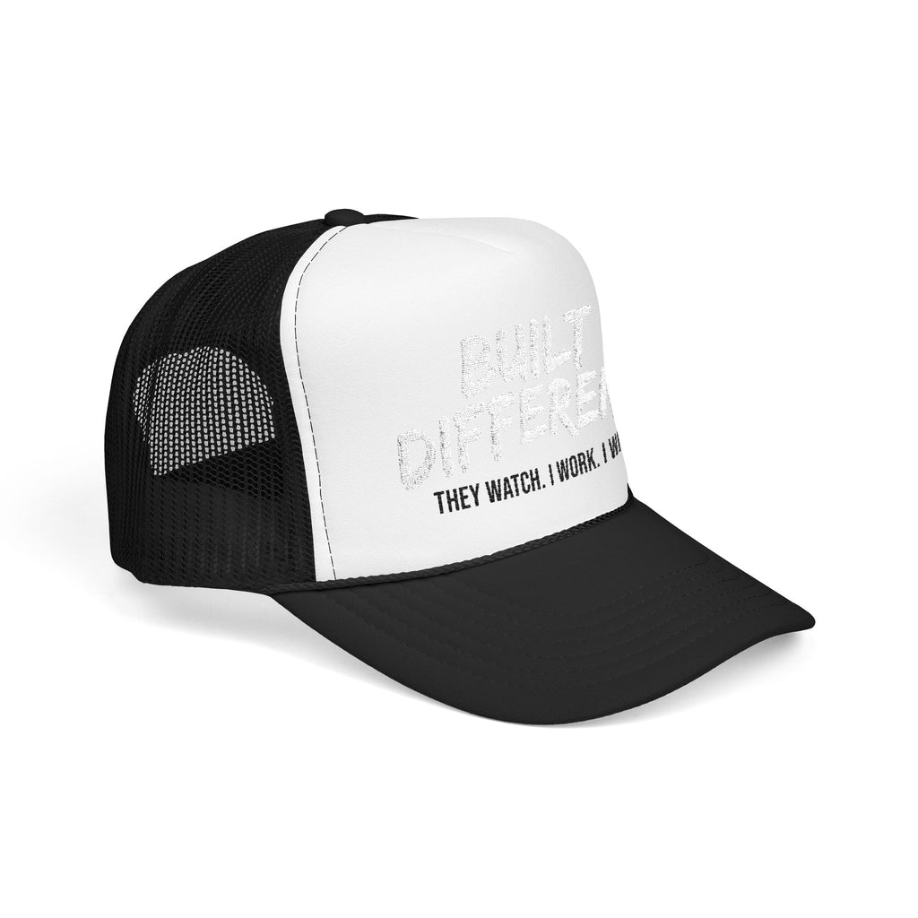 Trucker Hat — "Built Different" Foam Mesh Cap