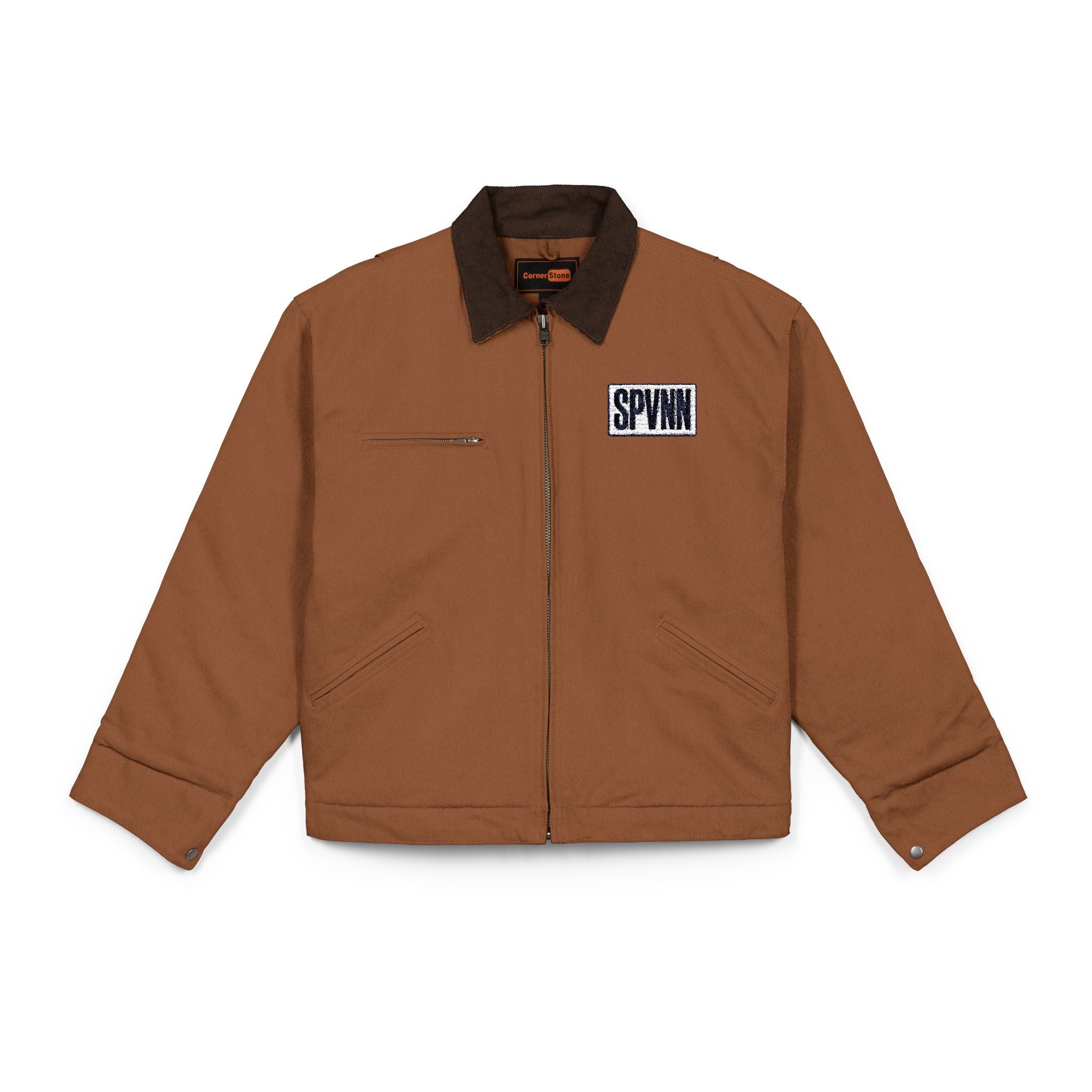SPVNN Duck Cloth Work Jacket — Graphic Chest Patch