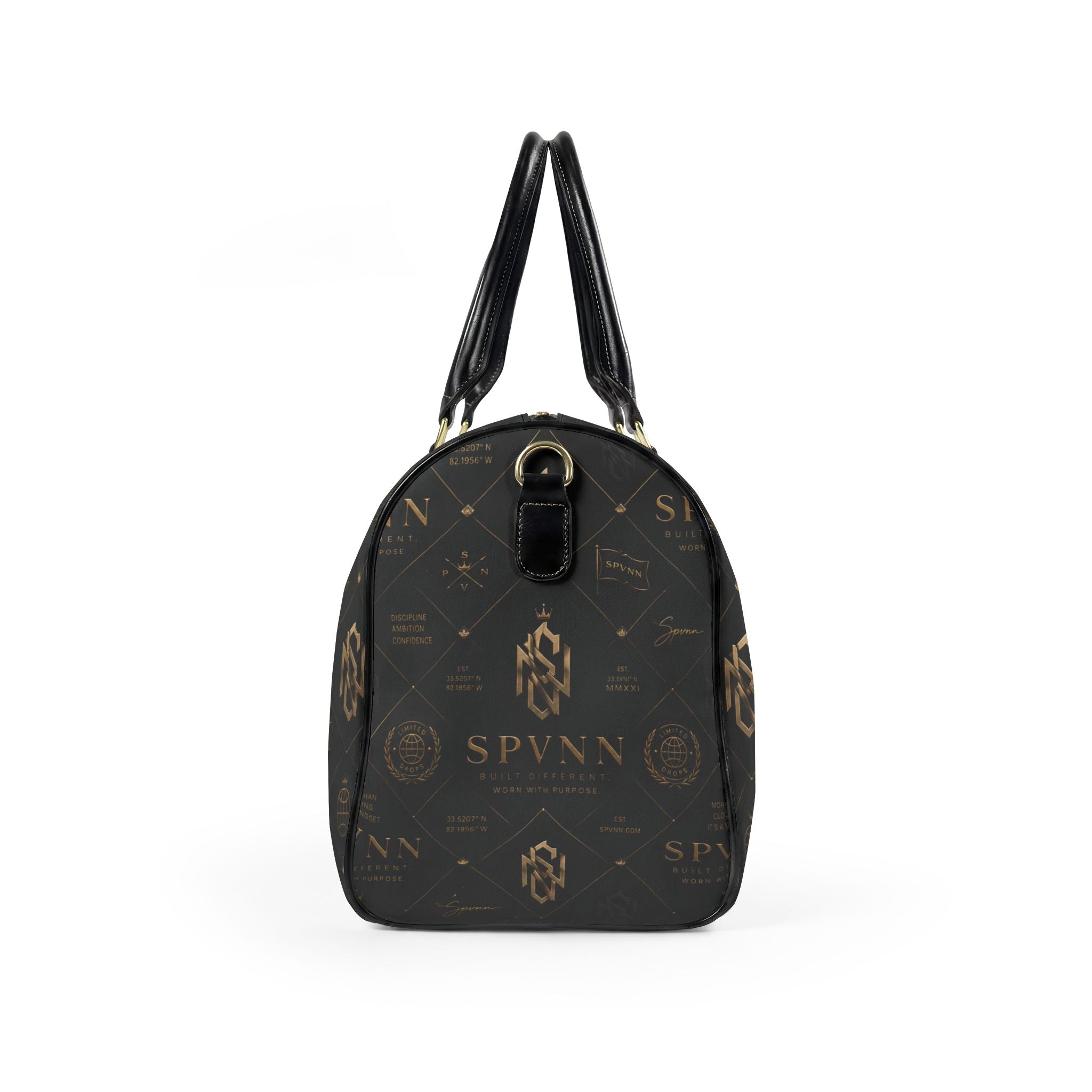 Faux Leather Travel Bag