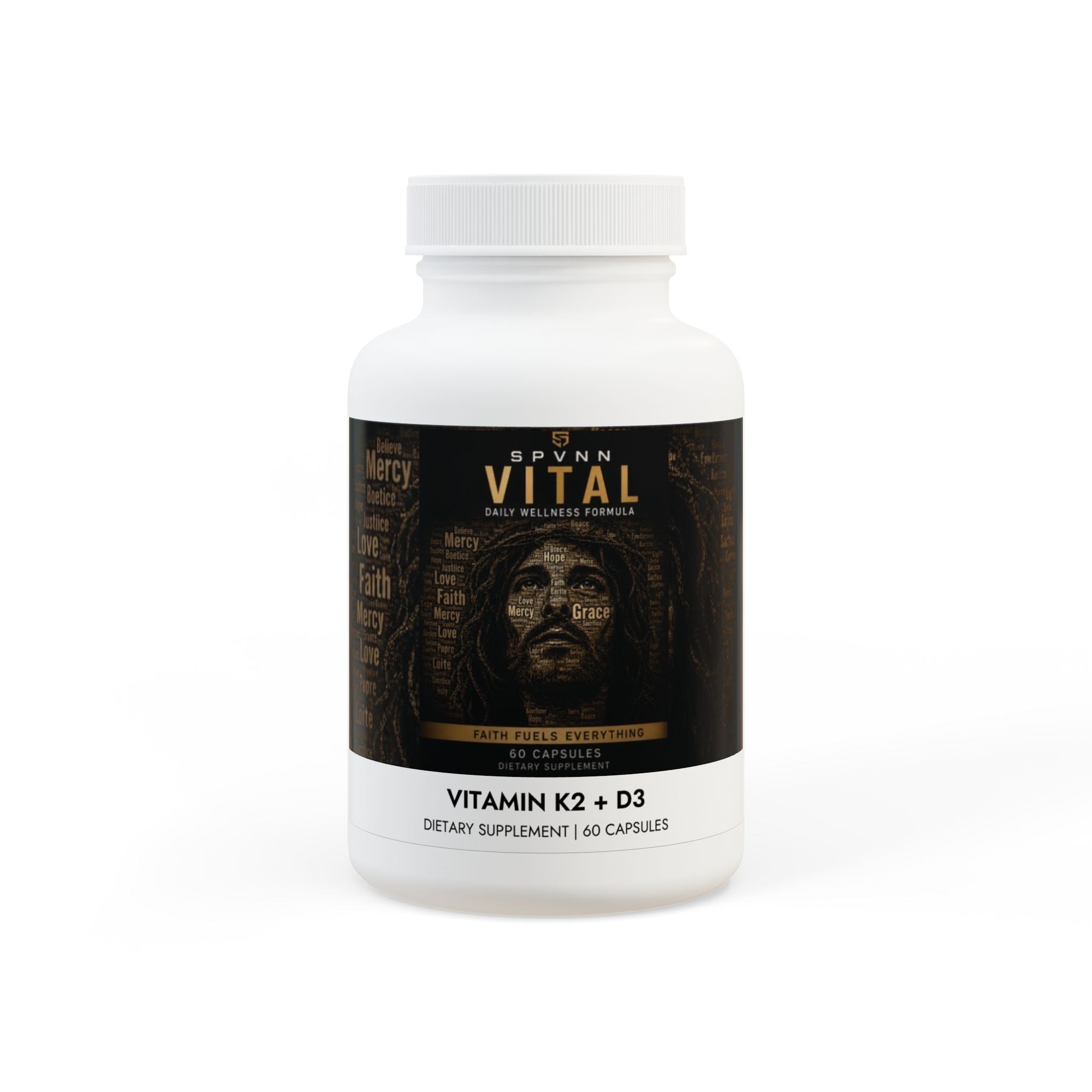 Vitamin K2 + D3 Supplement (60 Capsules)