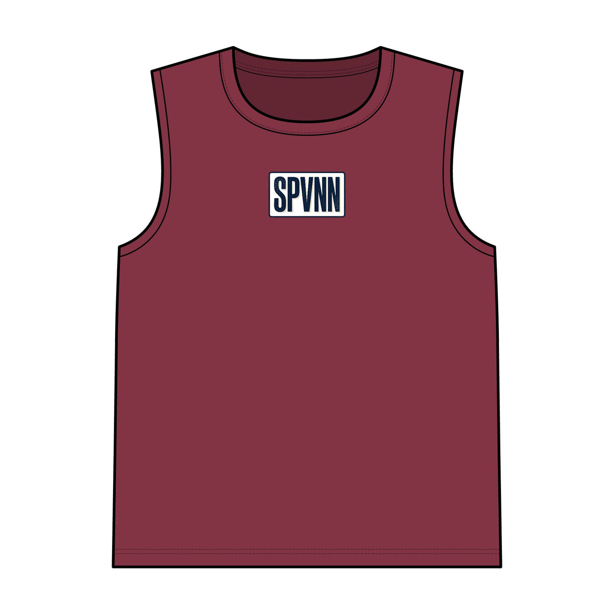SPVNN Logo Garment-Dyed Tank Top — Minimal Streetwear Sleeveless Tee