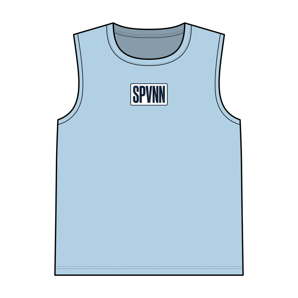 SPVNN Logo Garment-Dyed Tank Top — Minimal Streetwear Sleeveless Tee