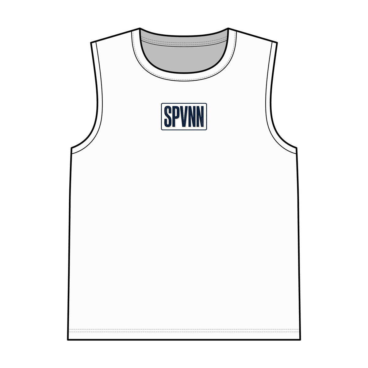 SPVNN Logo Garment-Dyed Tank Top — Minimal Streetwear Sleeveless Tee
