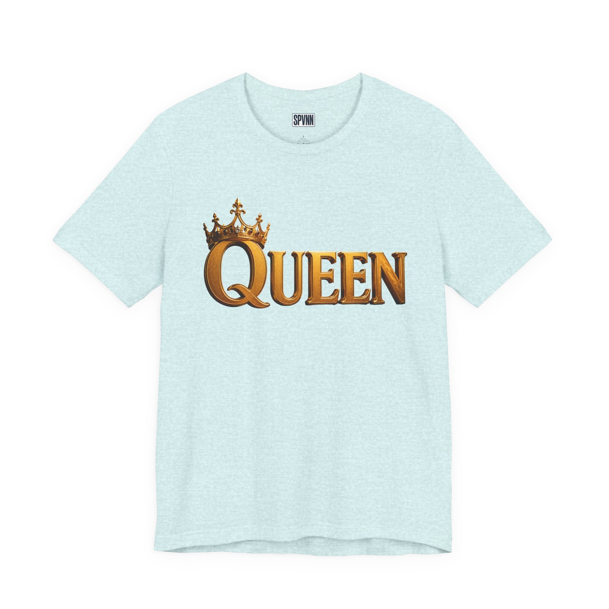 Queen Crown T-Shirt — Gold Royalty Graphic Tee