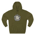 Built Different Logo Hoodie — Vintage Compass Emblem Fleece Hoodie