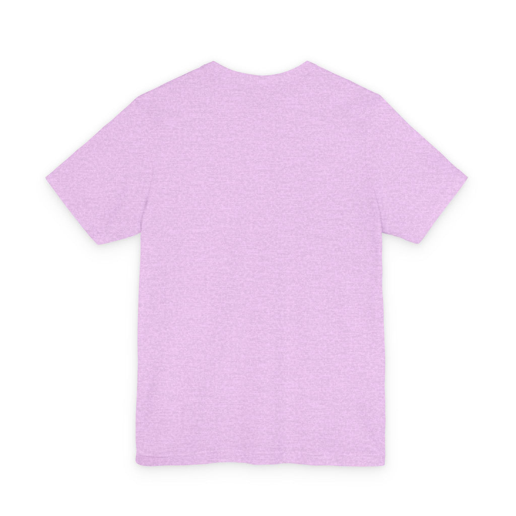 T-Shirt — Minimal Tiny Rose Chest Graphic, Casual Everyday Tee