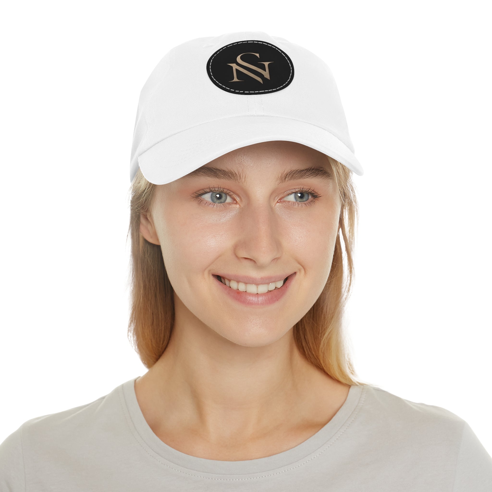 SPVNN Monogram Leather Patch Dad Hat — Elegant NS Cap