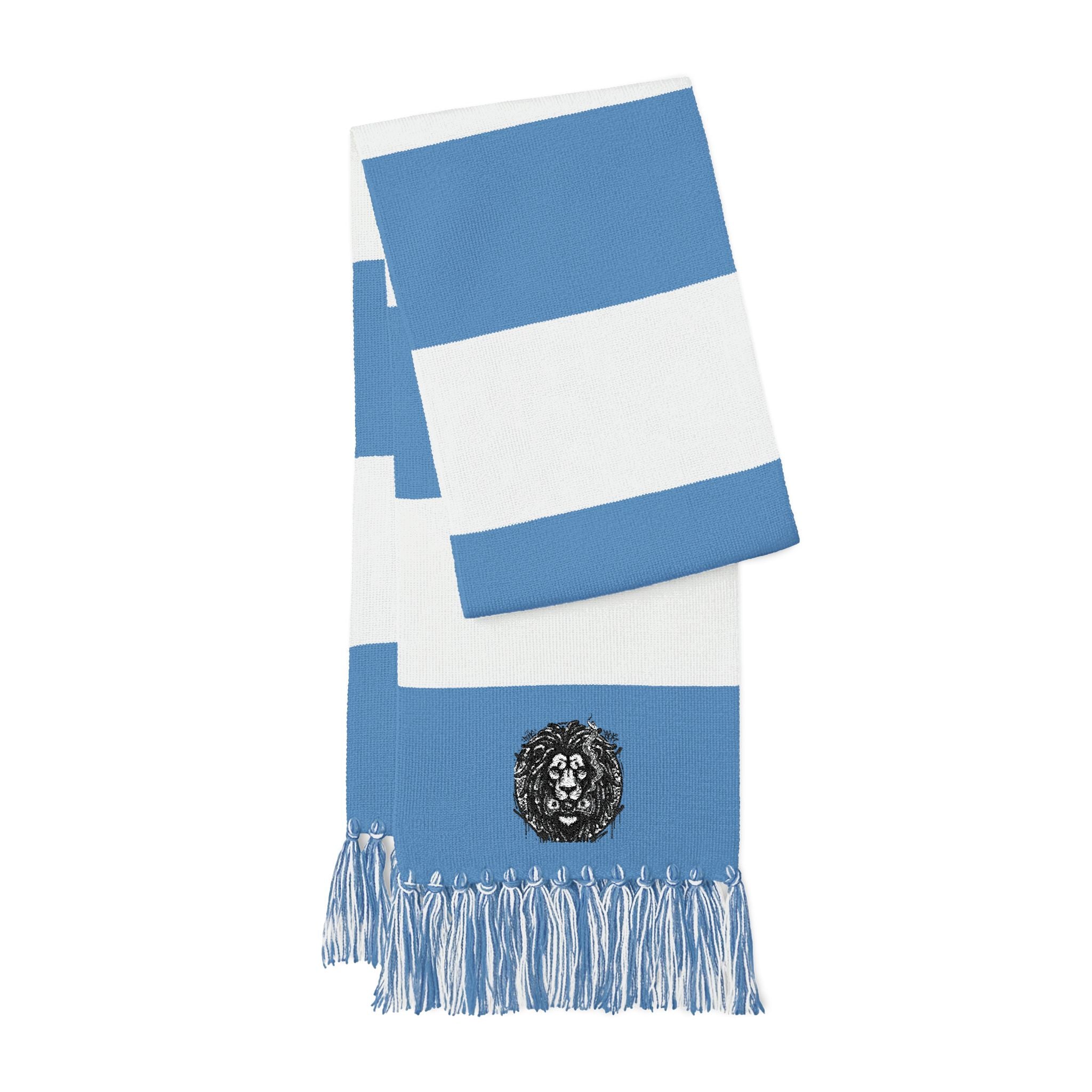 SPVNN Embroidered Spectator Scarf — Striped Crest Patch Supporter Scarf
