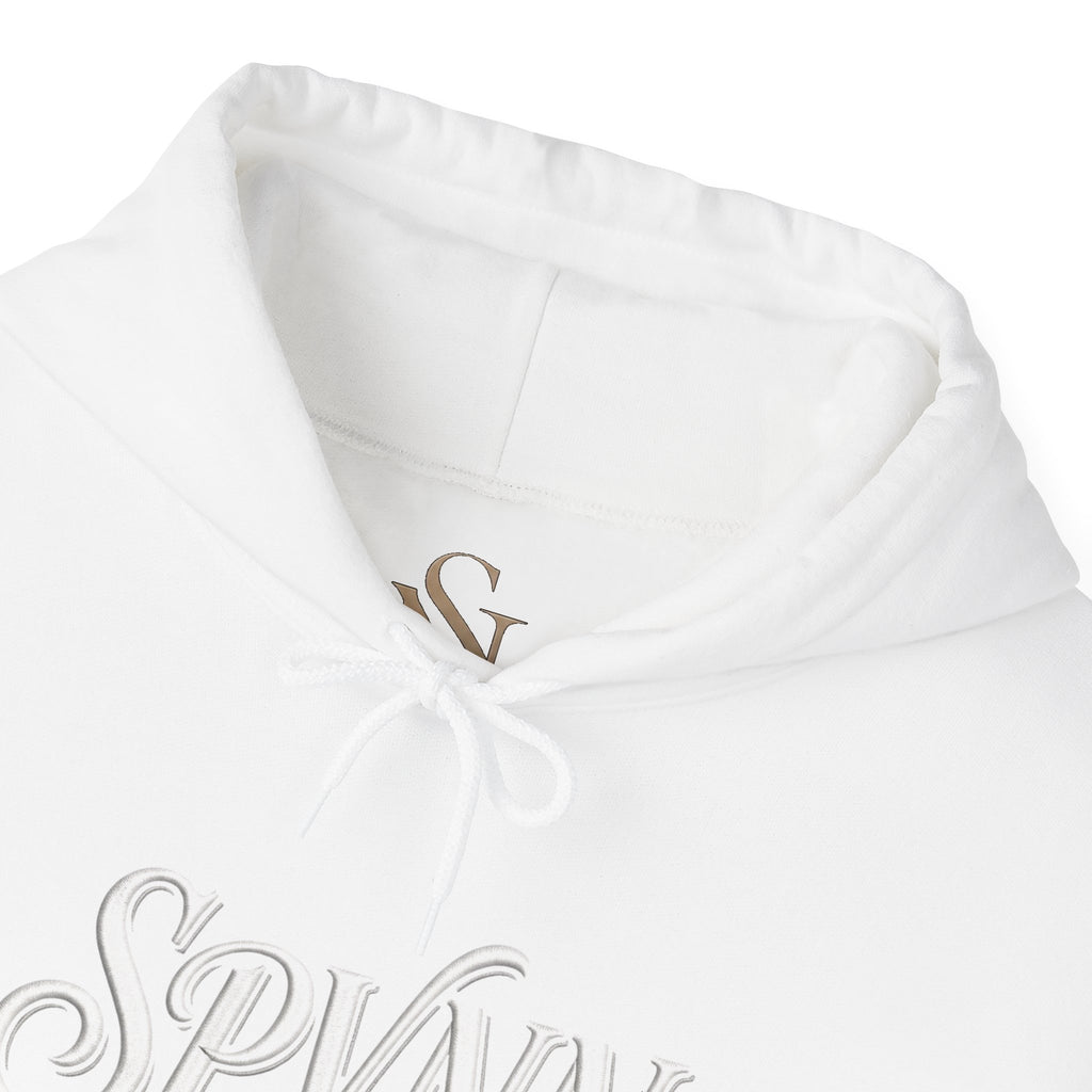Presence in Motion Hoodie - Minimal Monogram Pullover