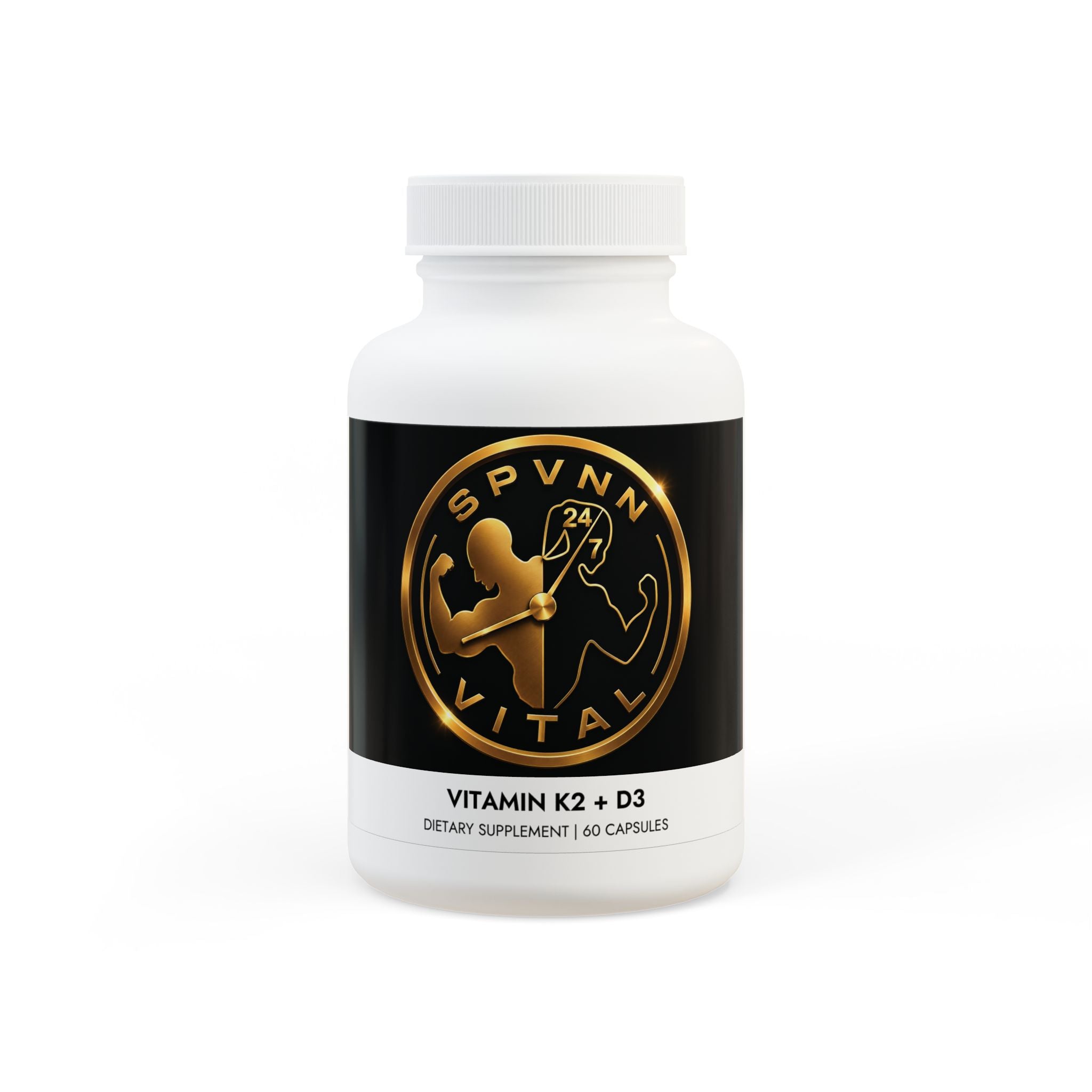 Vitamin K2 + D3 Supplement (60 Capsules)