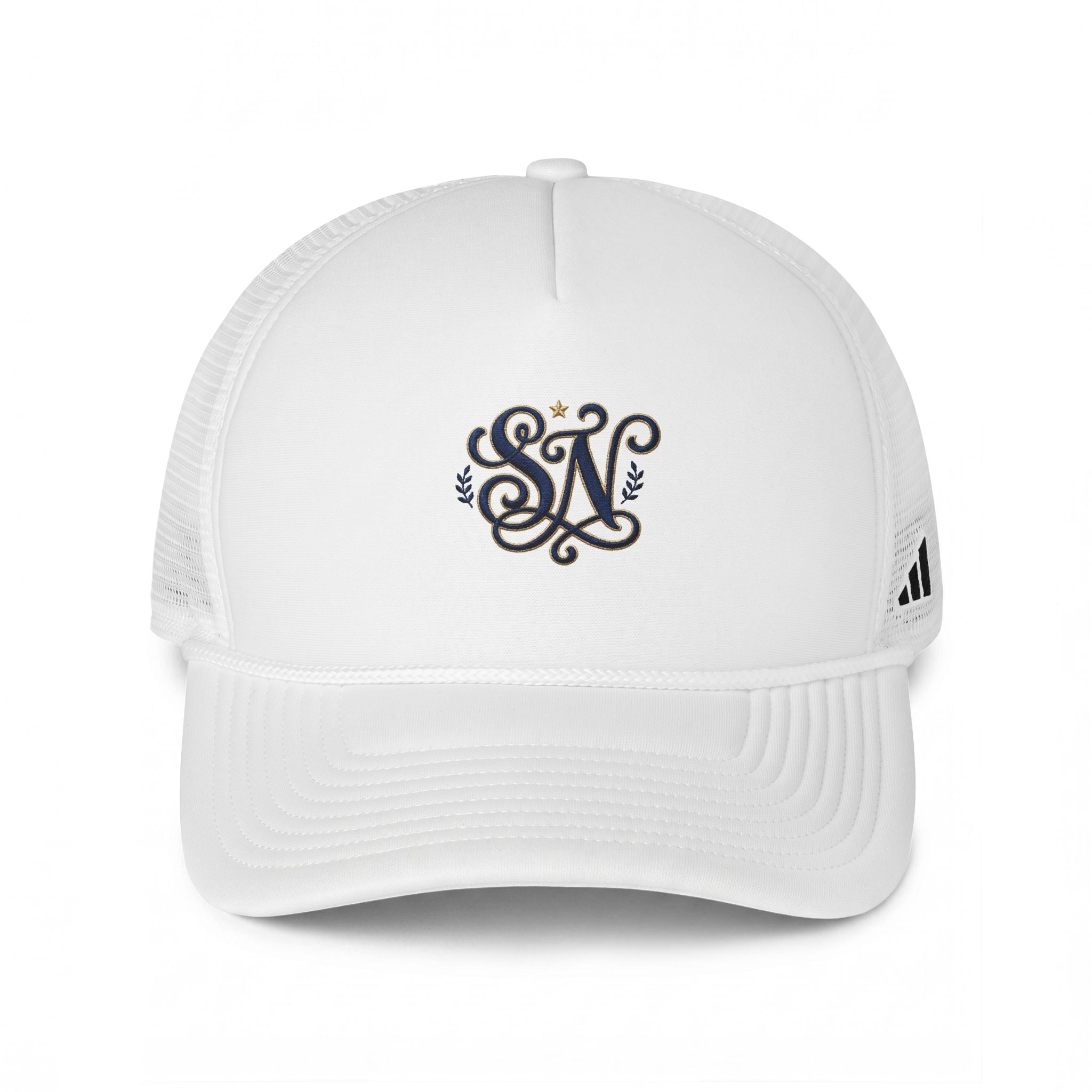 Trucker Cap — Embroidered 'SN' Logo Snapback