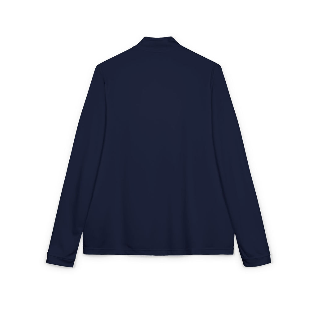 Embroidered Quarter-Zip Pullover — White adidas Performance Top