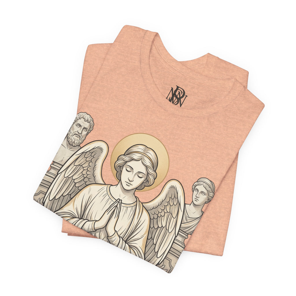 Faith Over Fear Tee — Angel Wings Christian Graphic T-Shirt