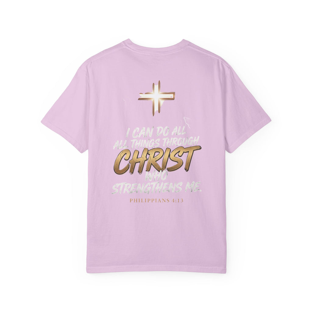 Christian 'Overcome' Graphic T-Shirt — Philippians Faith Tee