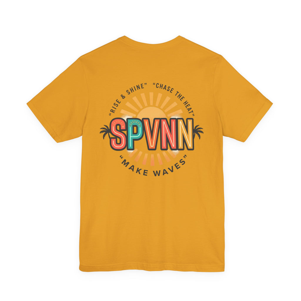 SPVNN Make Waves Graphic Tee — Retro Sunset Surf T-Shirt