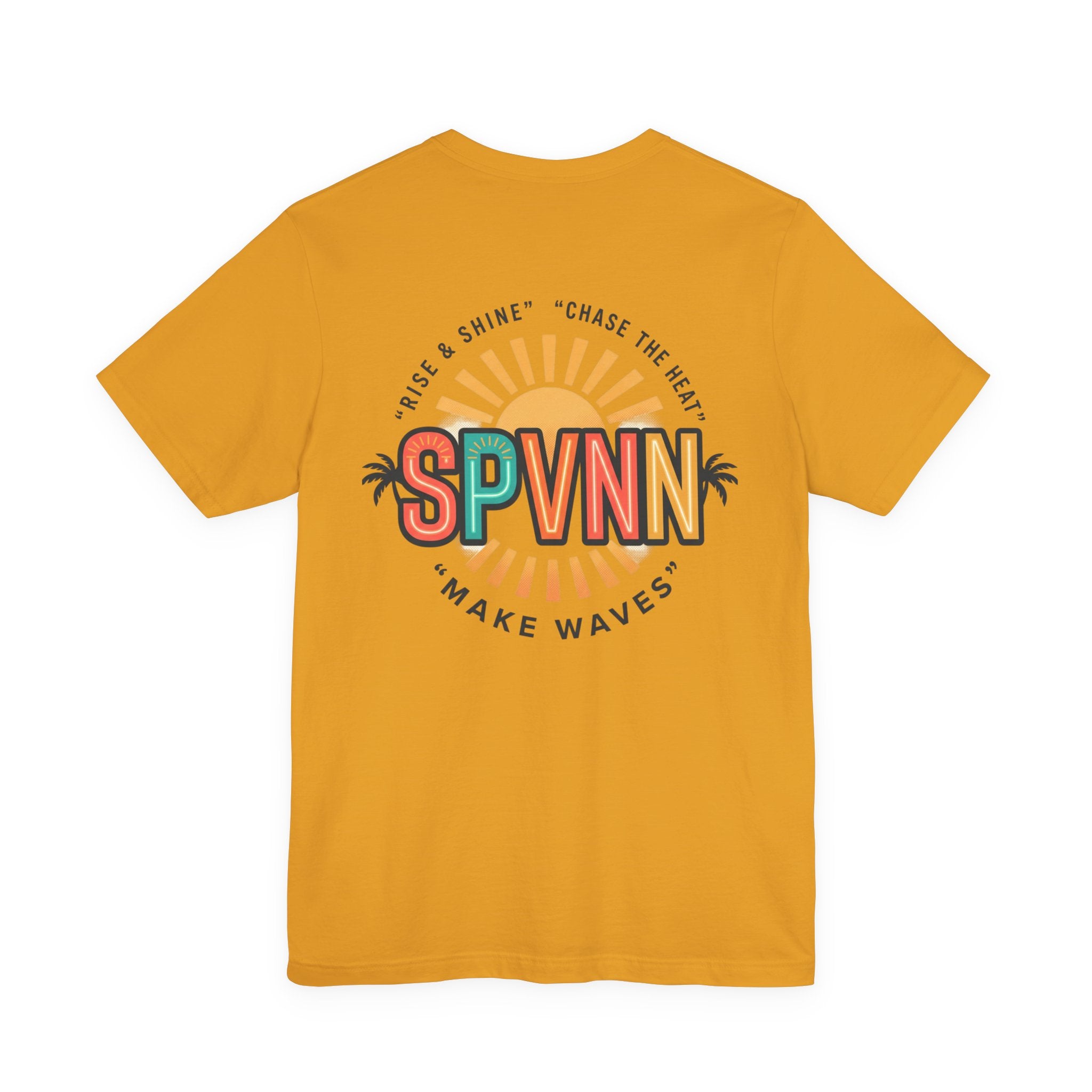 SPVNN Make Waves Graphic Tee — Retro Sunset Surf T-Shirt
