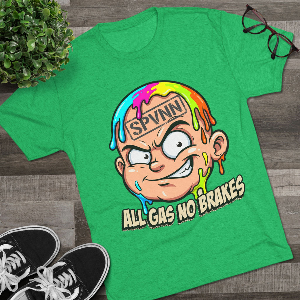All Gas No Brakes Colorful Drip Graphic Tee