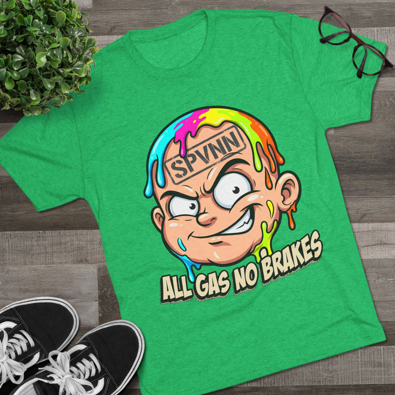 All Gas No Brakes Colorful Drip Graphic Tee