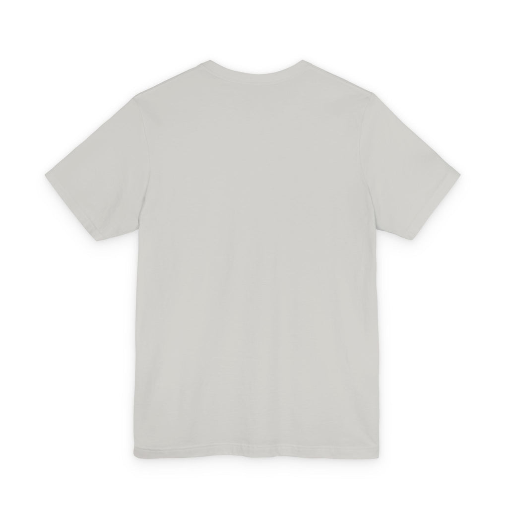 T-Shirt — Minimal Tiny Rose Chest Graphic, Casual Everyday Tee