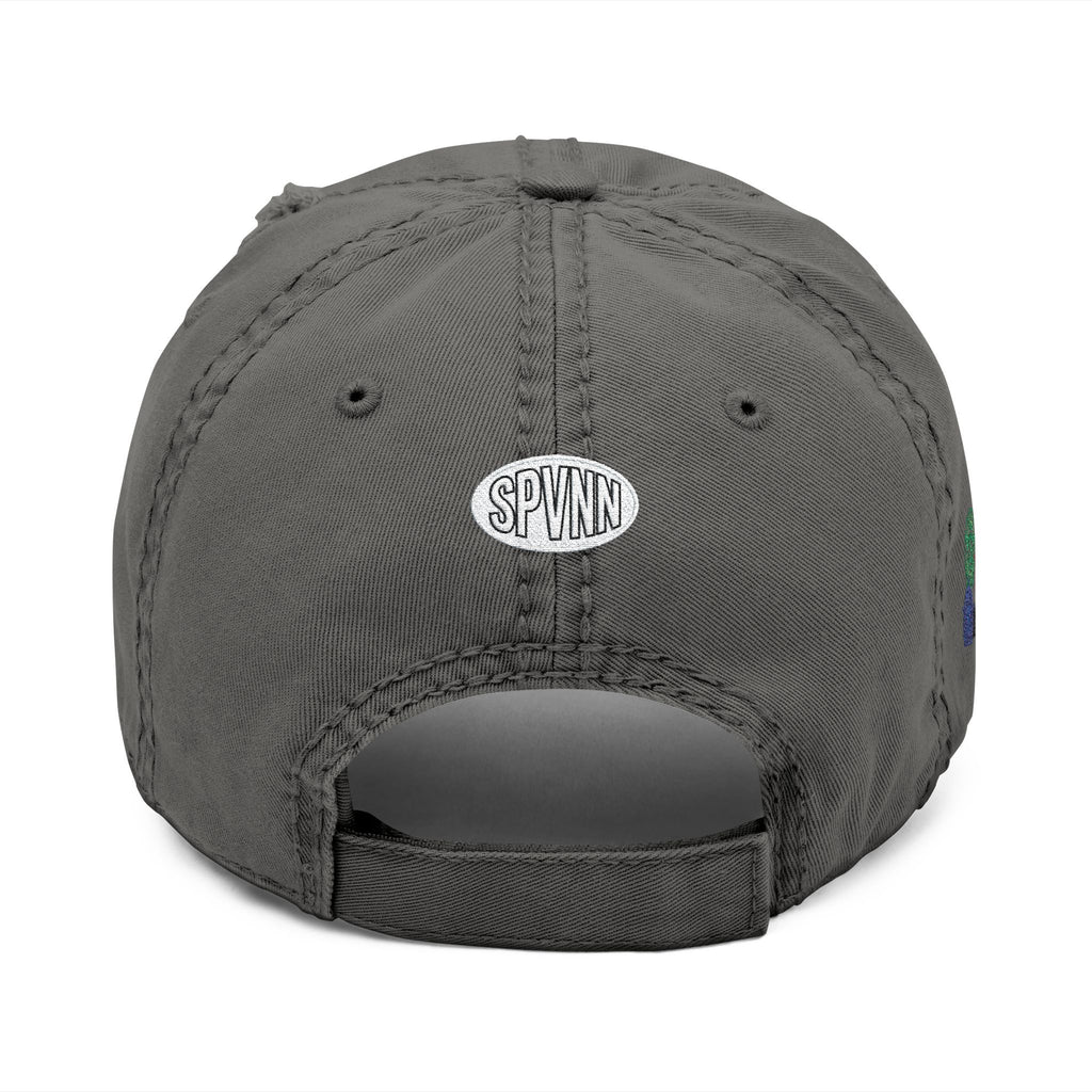 Distressed Embroidered Hat