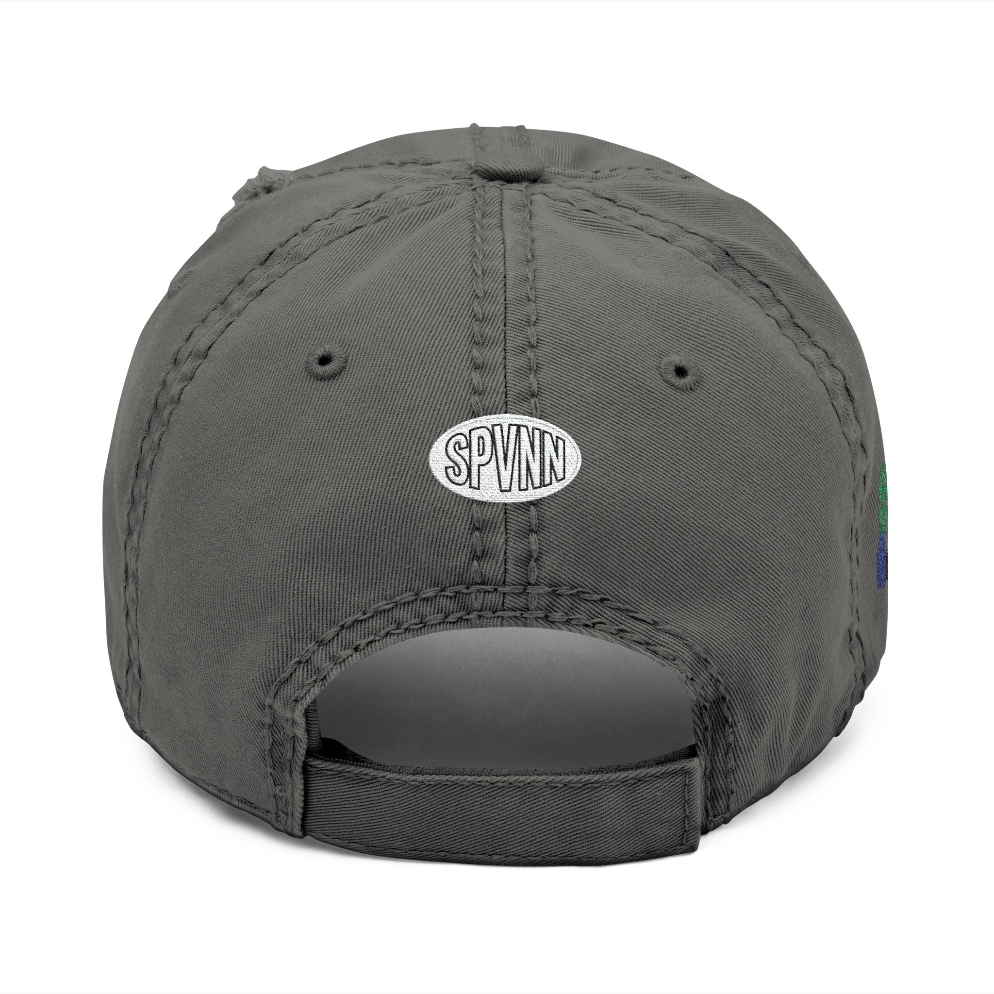Distressed Embroidered Hat