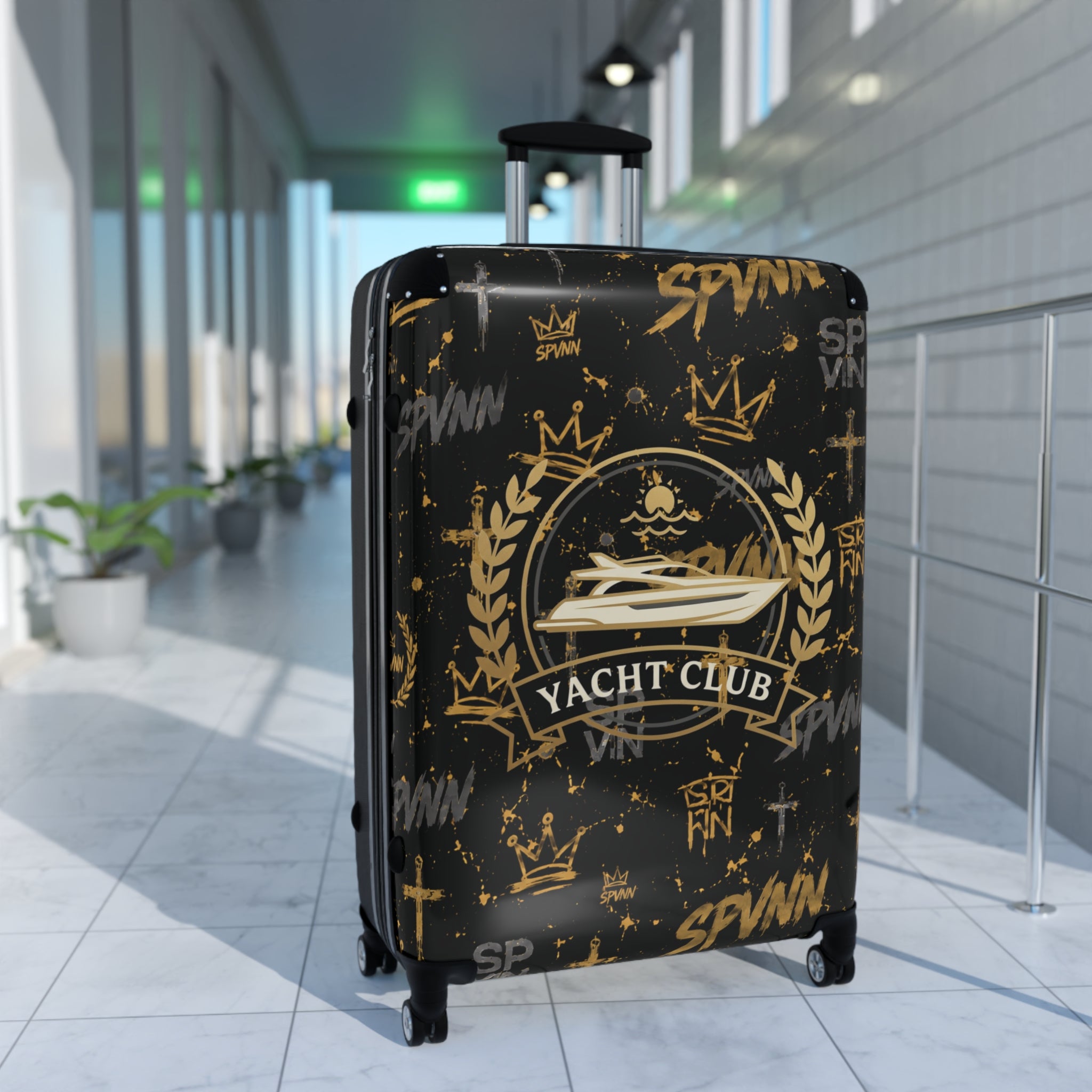 Yacht Club Carry-On Suitcase – Luxury Nautical Travel Luggage