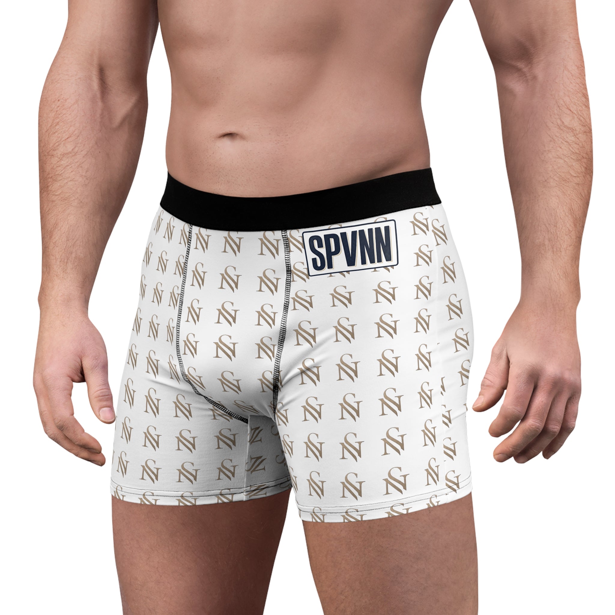 SPVNN Monogrammed Boxer Briefs — All-Over Logo Men's Underwear