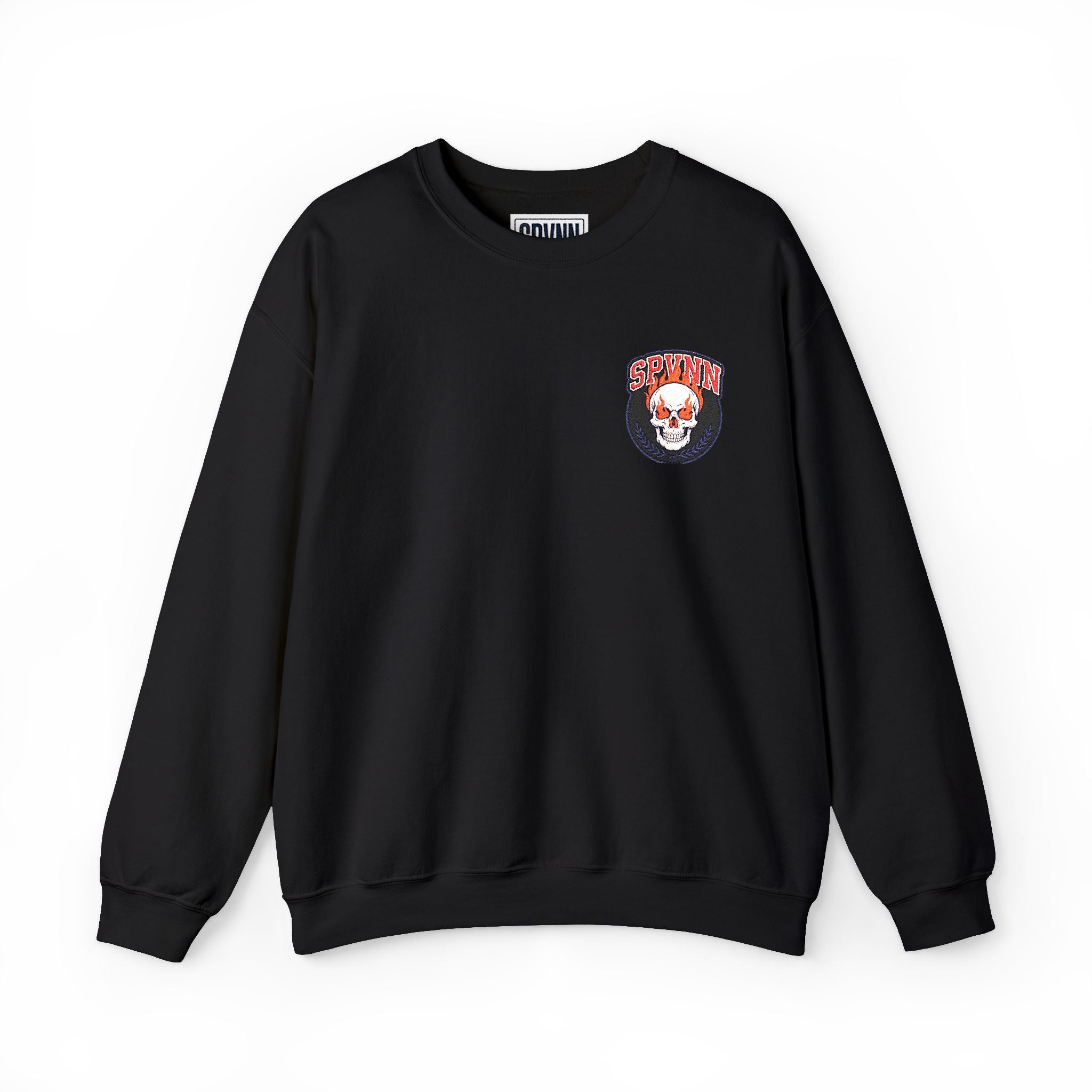 Floral Skull Pocket Sweatshirt — Day of the Dead Inspired Crewneck
