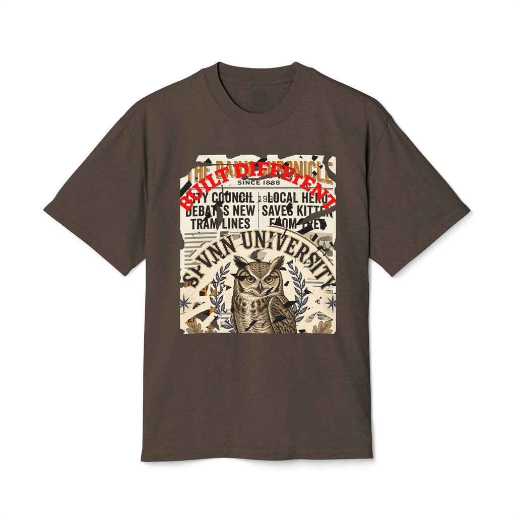 Vintage Owl University Tee — Retro Collegiate Graphic T-Shirt