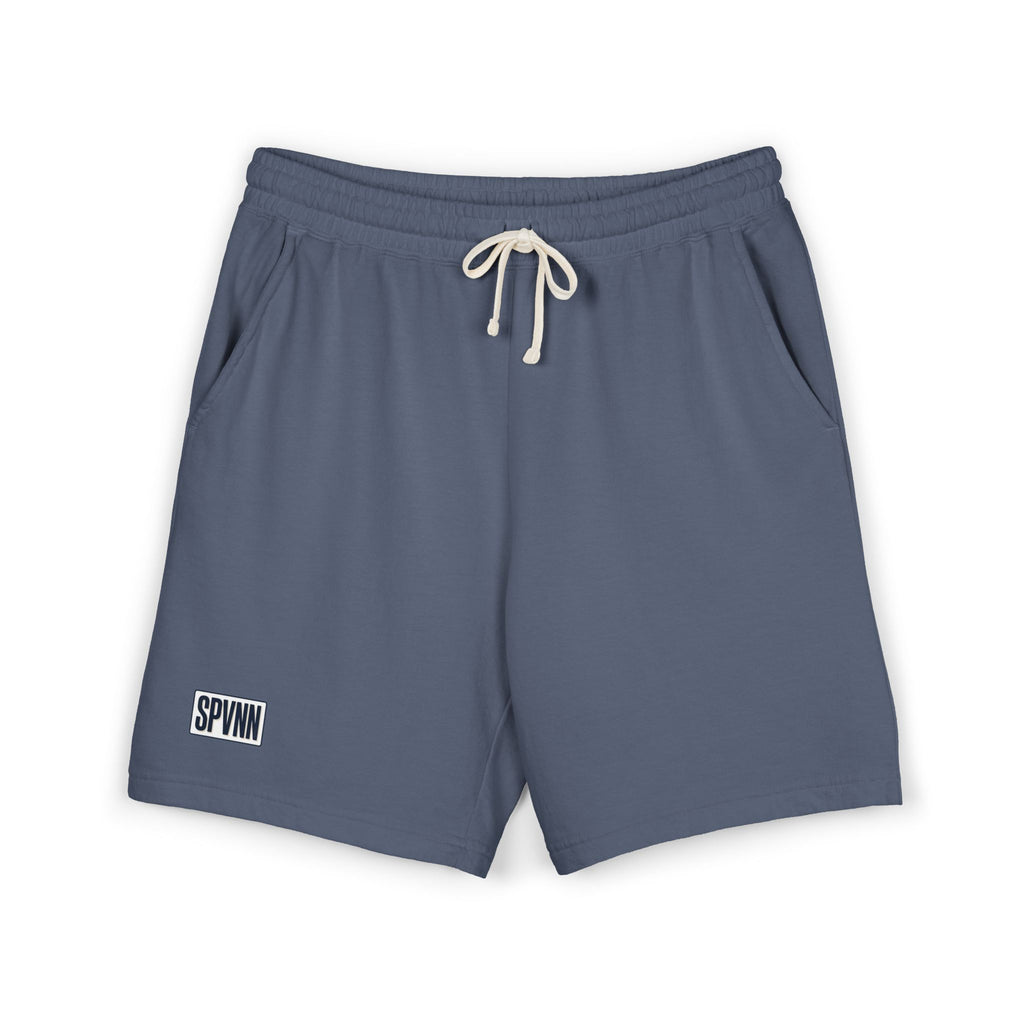 Garment-Dyed Fleece Sweat Shorts — Lightweight Casual Lounge Shorts with SPWNN Patch