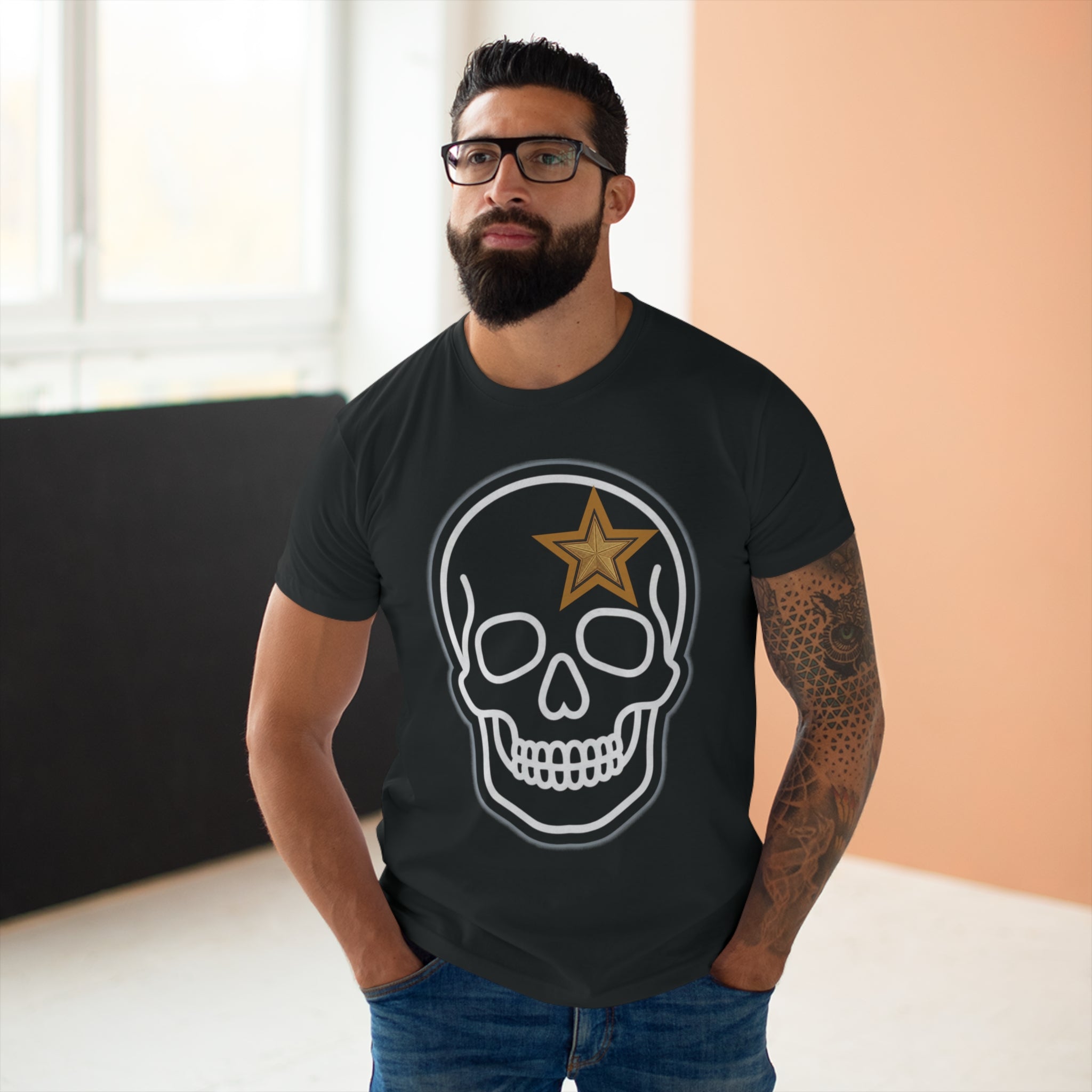 Motorcycle Skull T-Shirt — Vintage Biker Graphic Tee