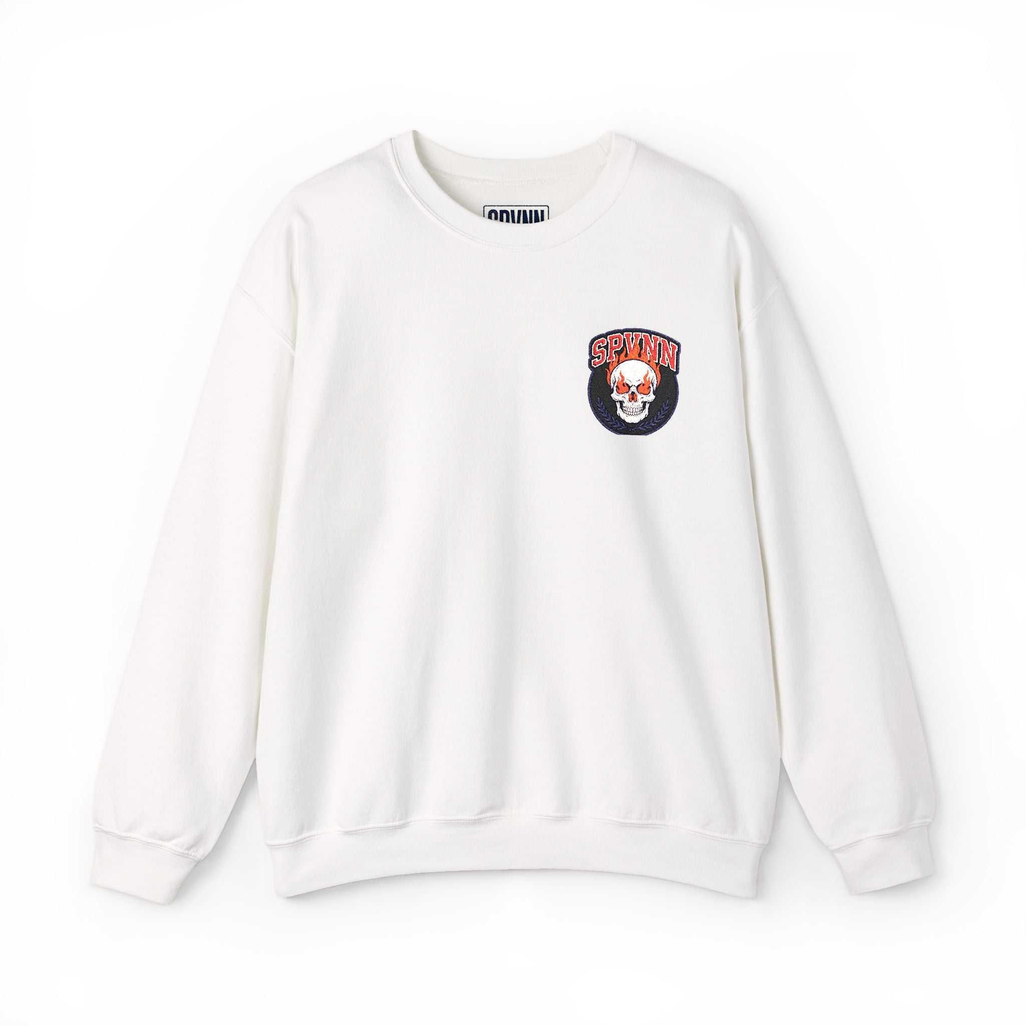 Floral Skull Pocket Sweatshirt — Day of the Dead Inspired Crewneck
