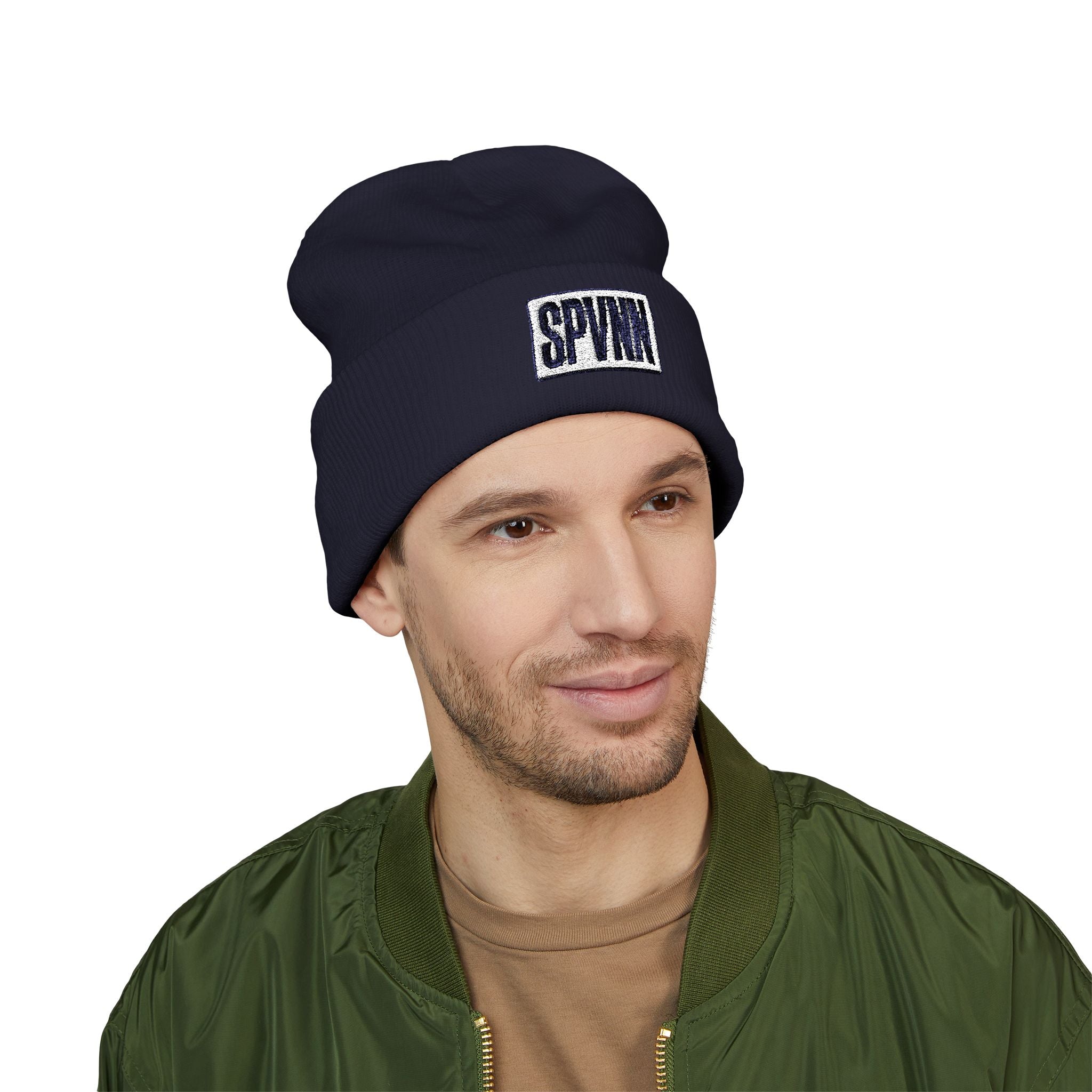 SPVNN Classic Cuffed Beanie — Embroidered Logo Knit Hat